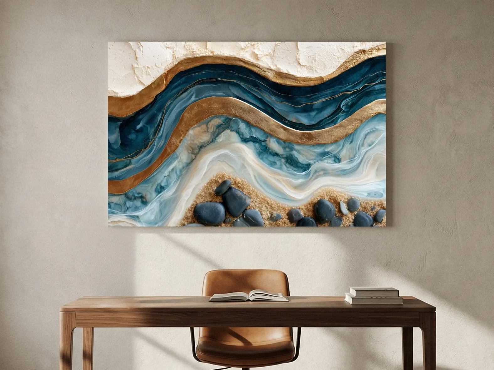 Surreal Coastal Geology - Abstract Stone Wall Art