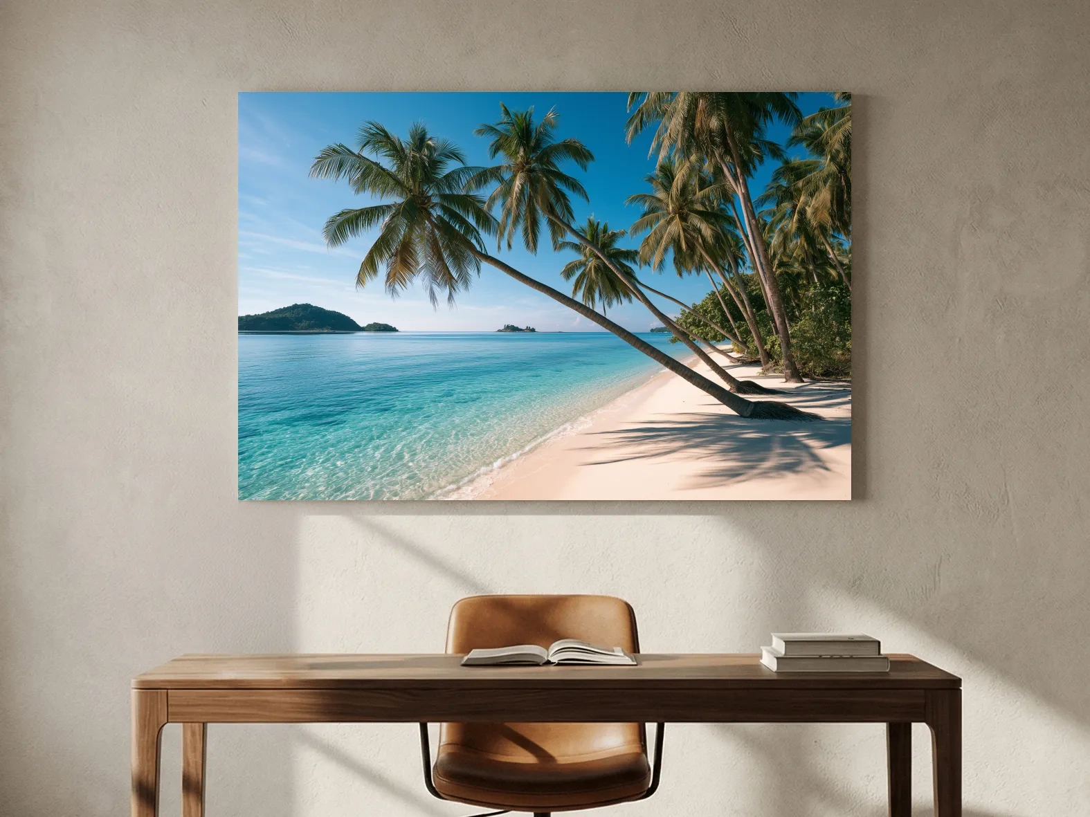 Tropical Palm Beach Paradise - Photographic Coastal Wall Art