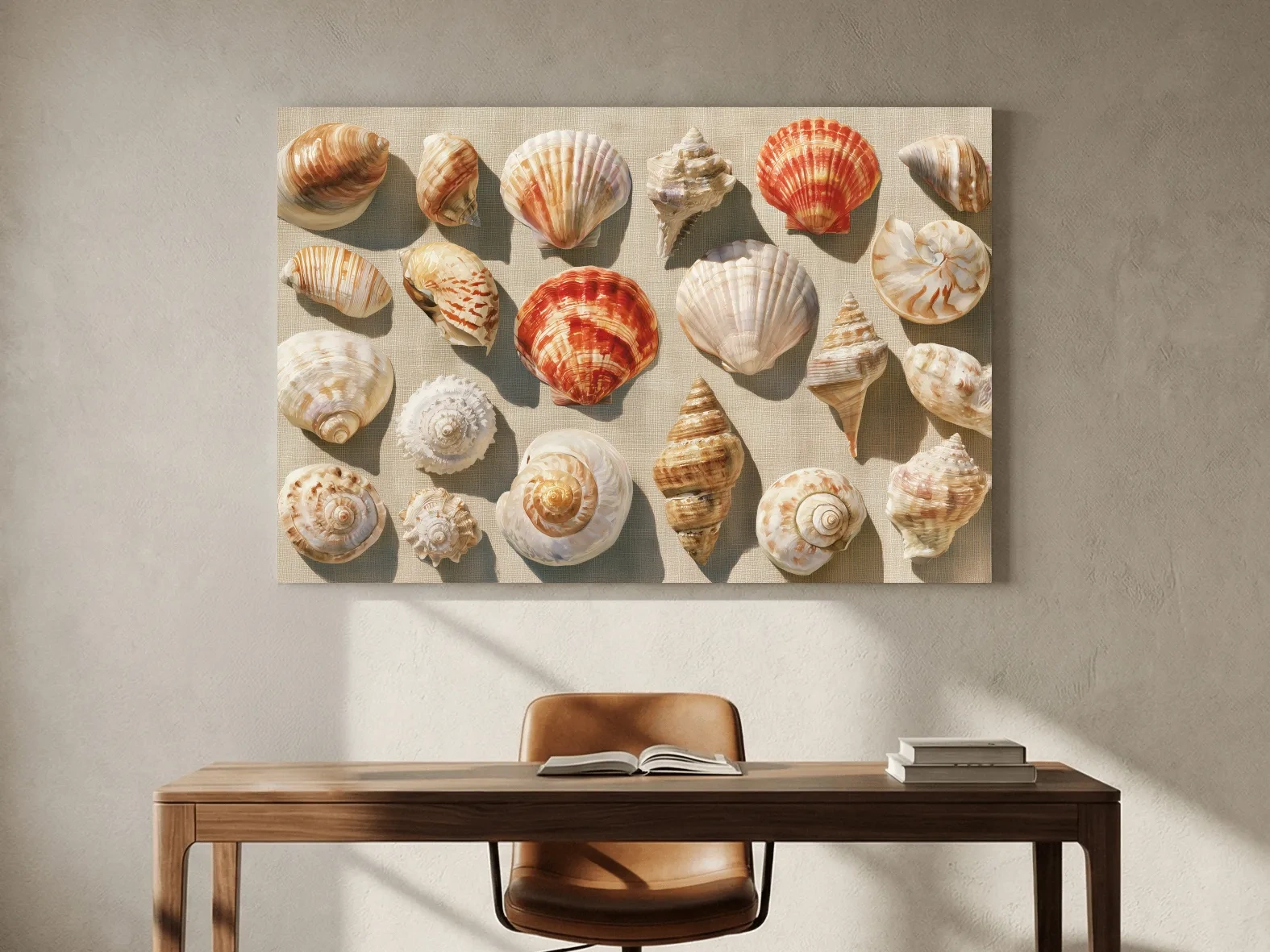 Vintage Seashell Collection  - Coastal Wall Art