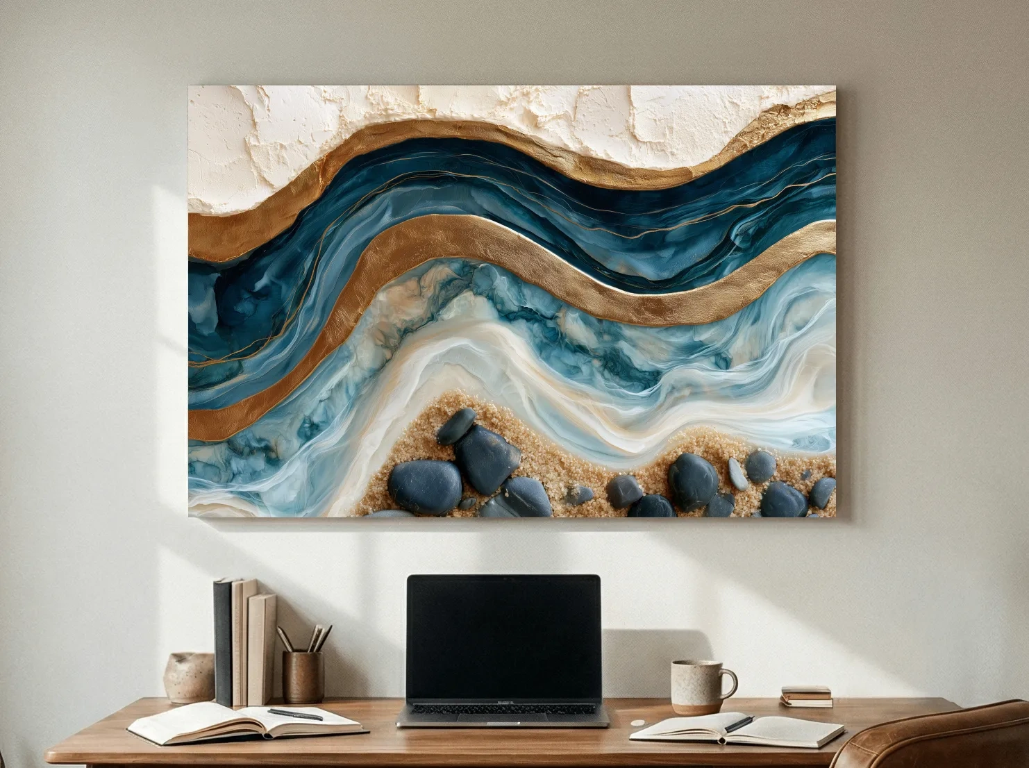 Surreal Coastal Geology - Abstract Stone Wall Art