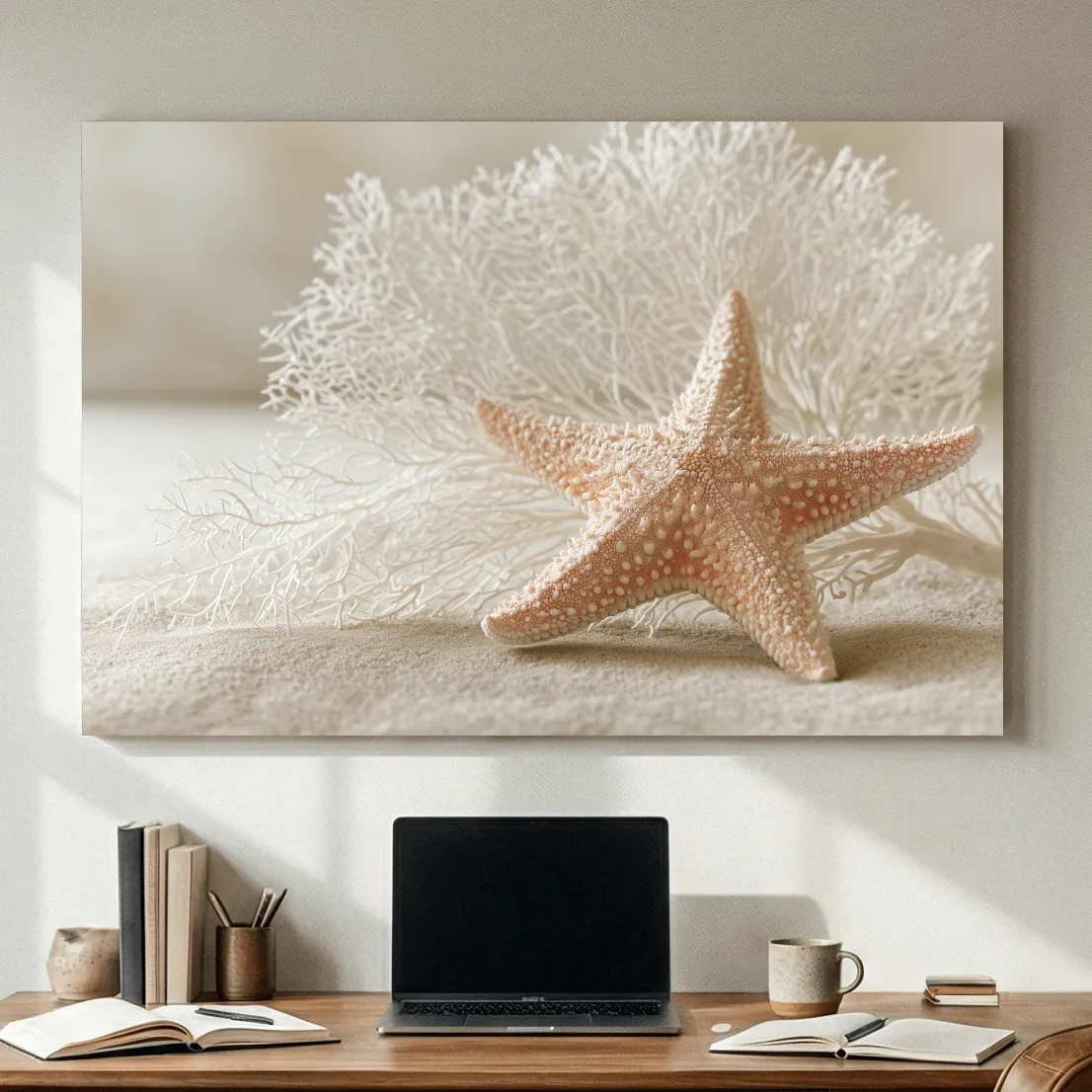 Minimalist Starfish Still Life - Photographic Marine Life Wall Art