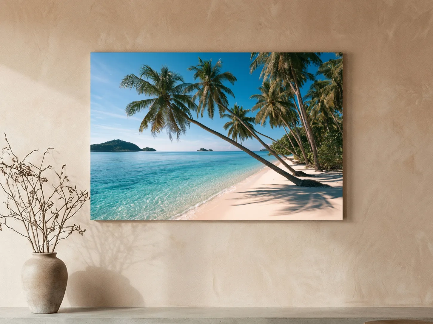 Tropical Palm Beach Paradise - Photographic Coastal Wall Art