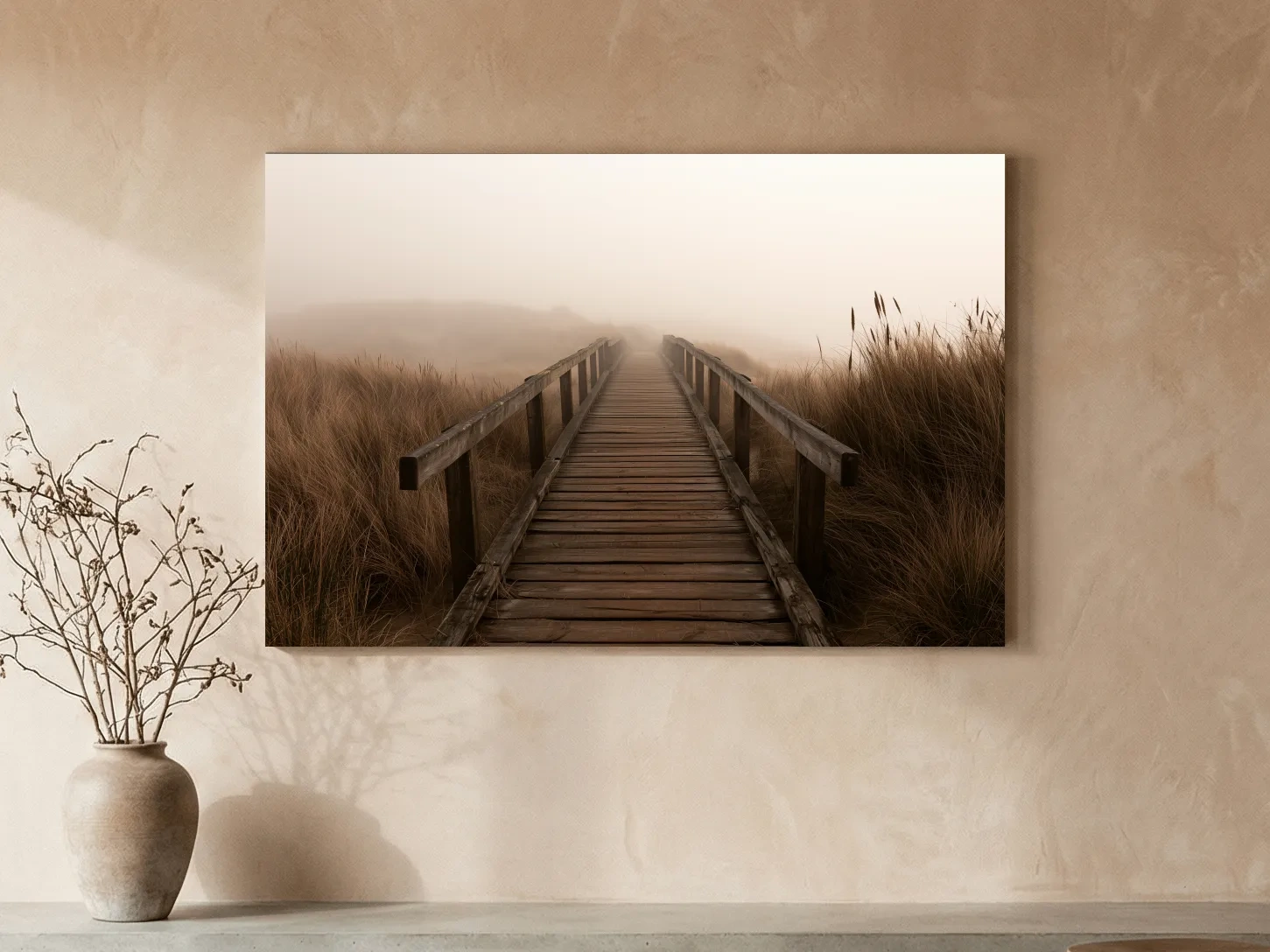 Misty Dune Boardwalk - Boho Beach Photographic Wall Art