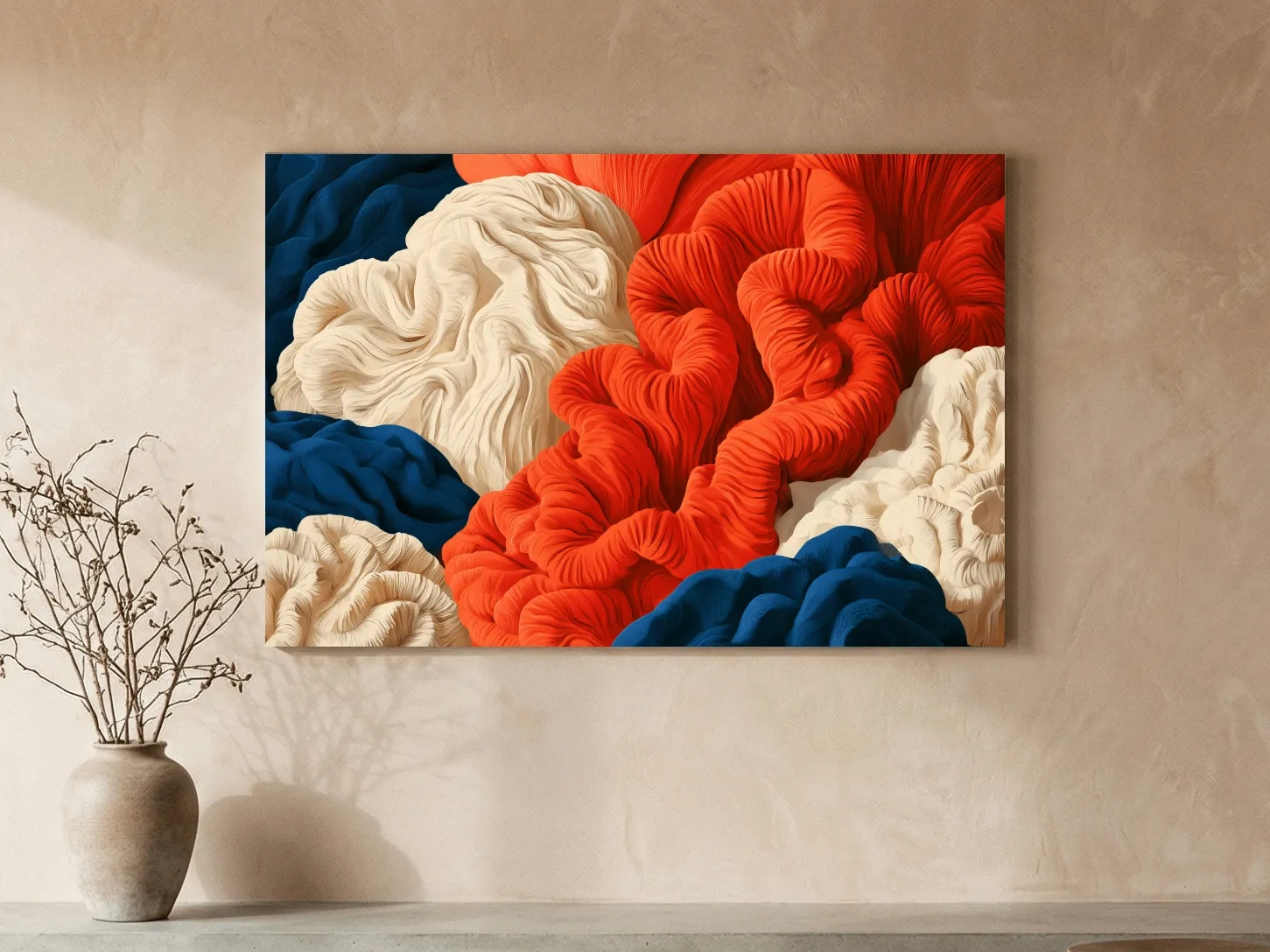 Abstract Coral Reef Vector Illustration - Organic Marine Wall Art