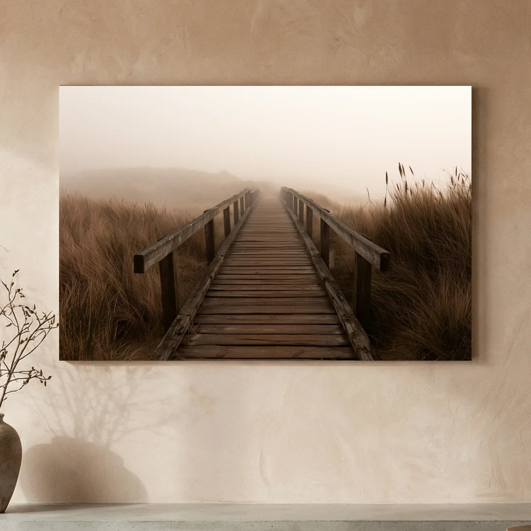 Misty Dune Boardwalk - Boho Beach Photographic Wall Art