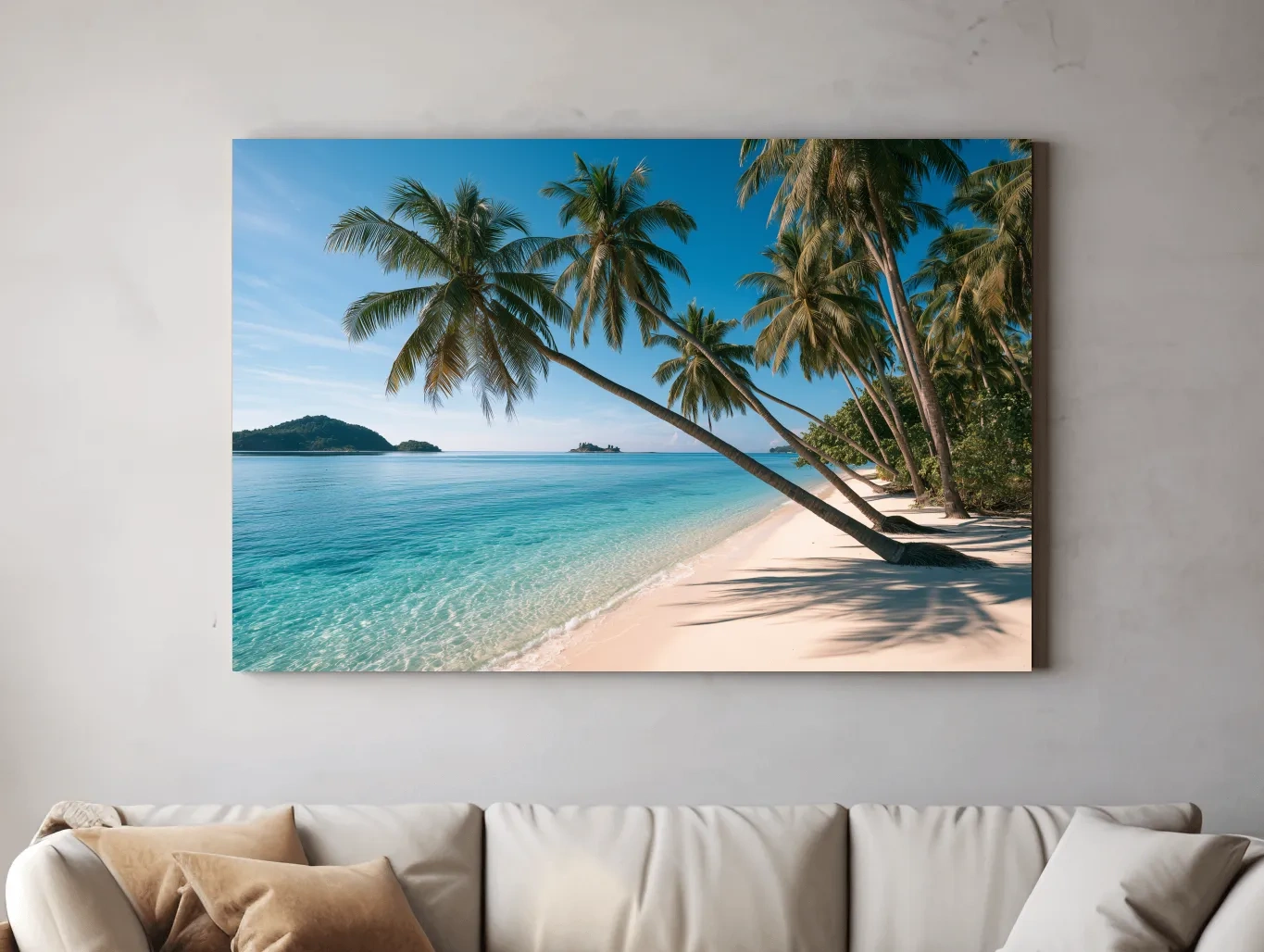 Tropical Palm Beach Paradise - Photographic Coastal Wall Art