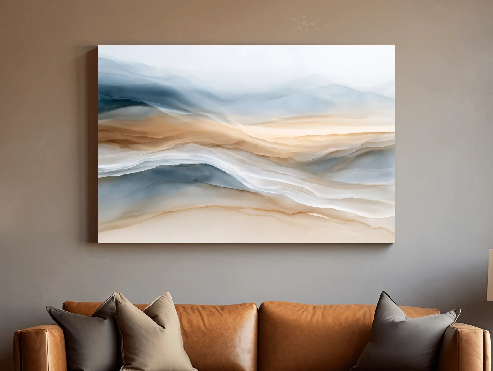 Abstract Watercolour Sandstone Strata - Minimalist Boho Wall Art