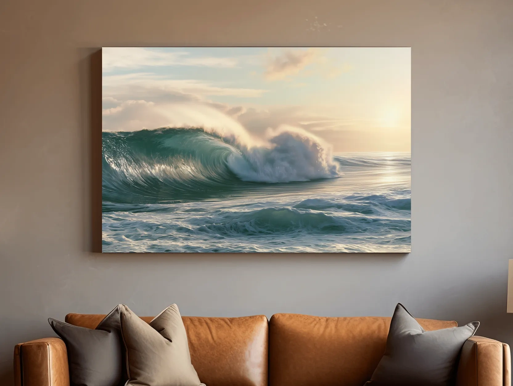 Point Break Wave Painting - Dramatic Surf Wall Art