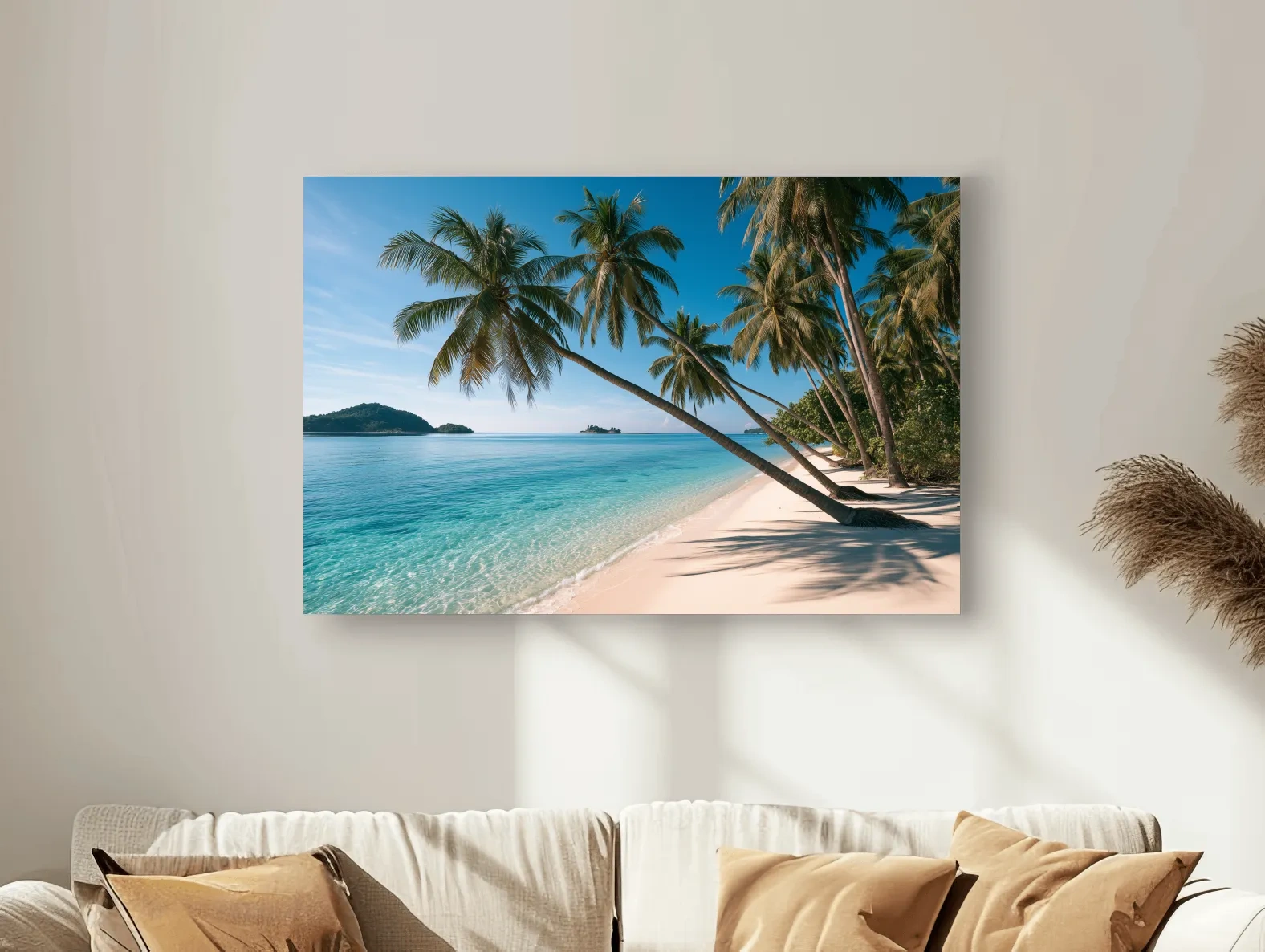 Tropical Palm Beach Paradise - Photographic Coastal Wall Art