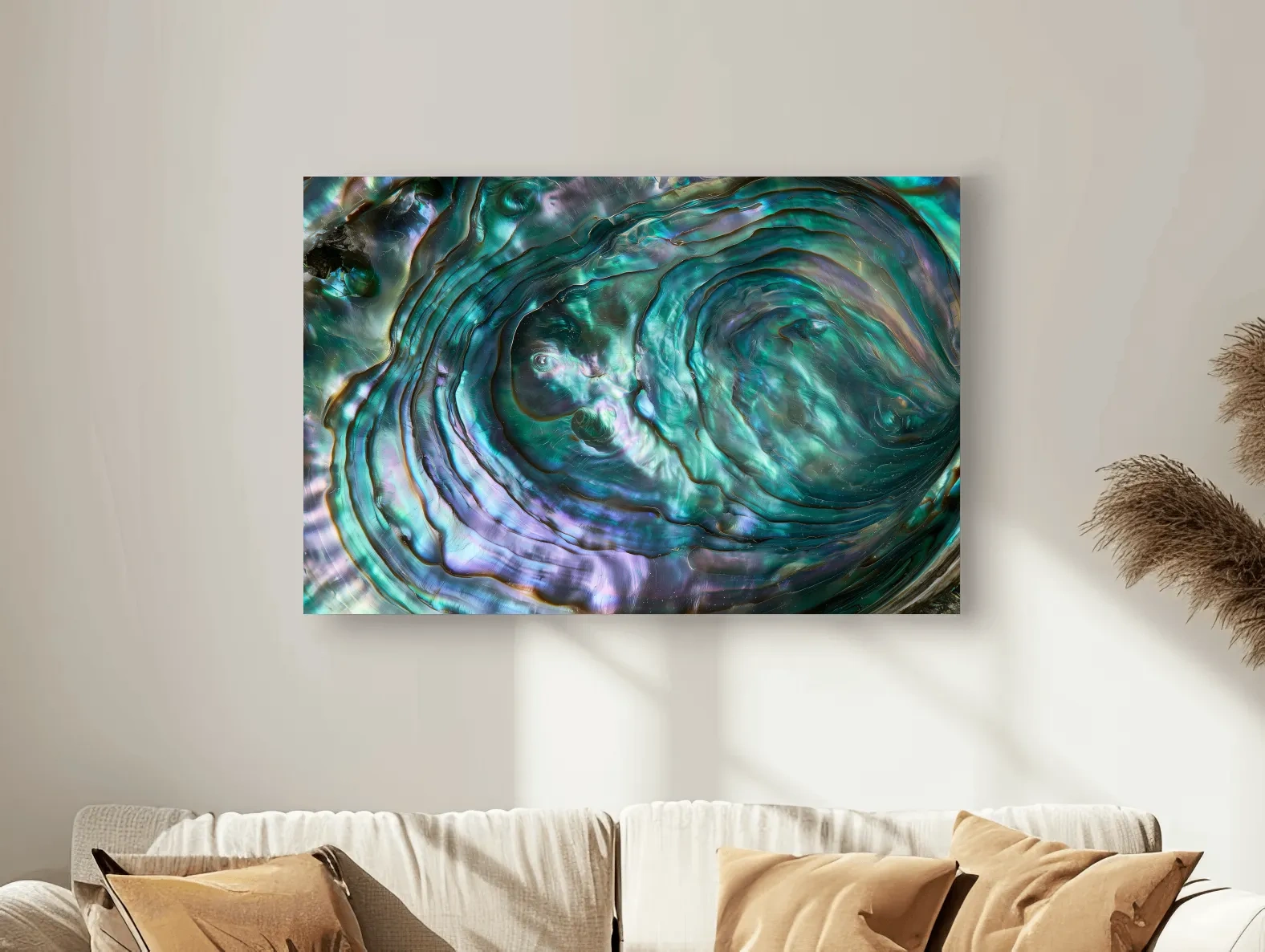 Iridescent Abalone Shell Macro - Natural Photographic Wall Art