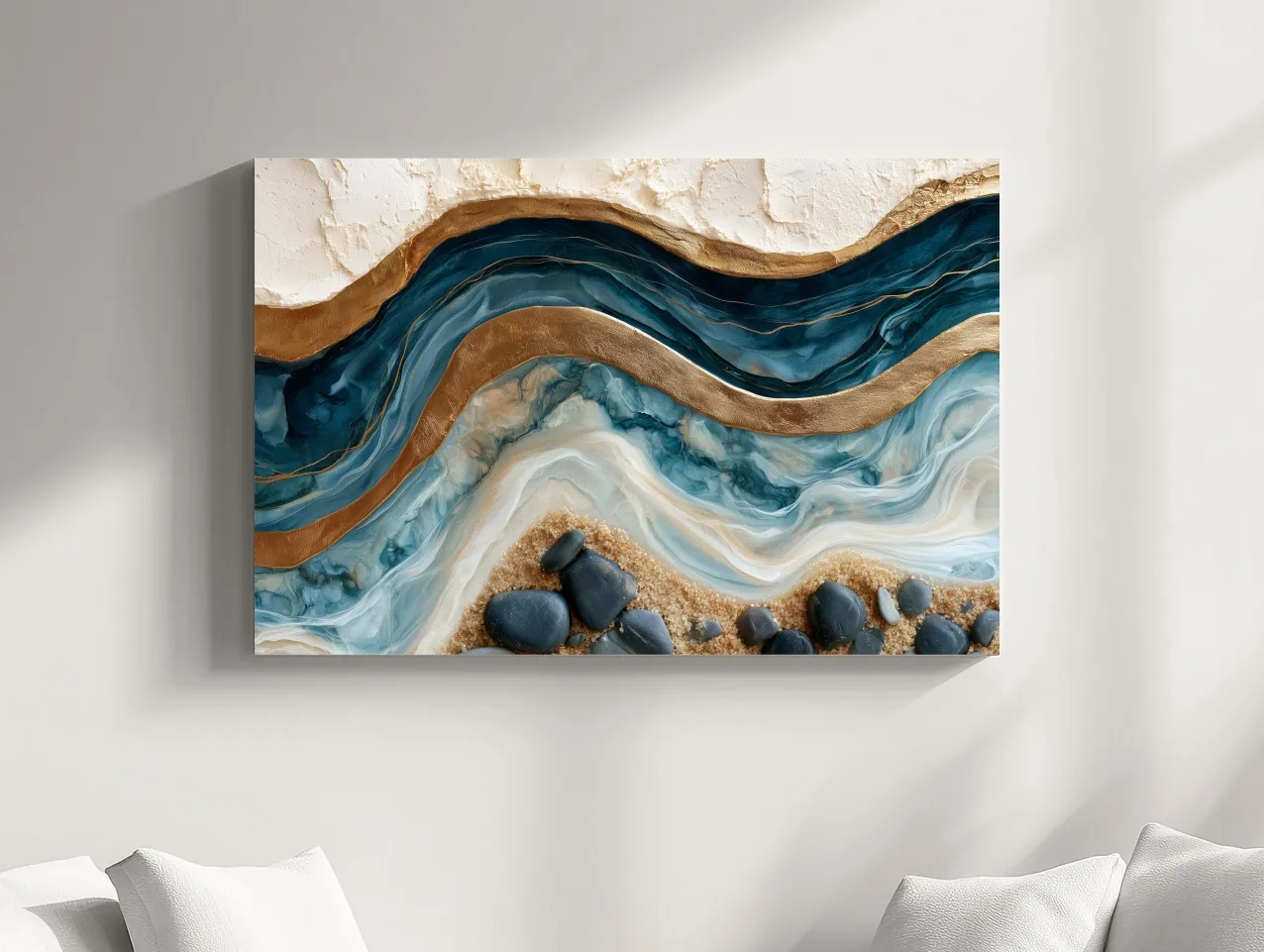 Surreal Coastal Geology - Abstract Stone Wall Art