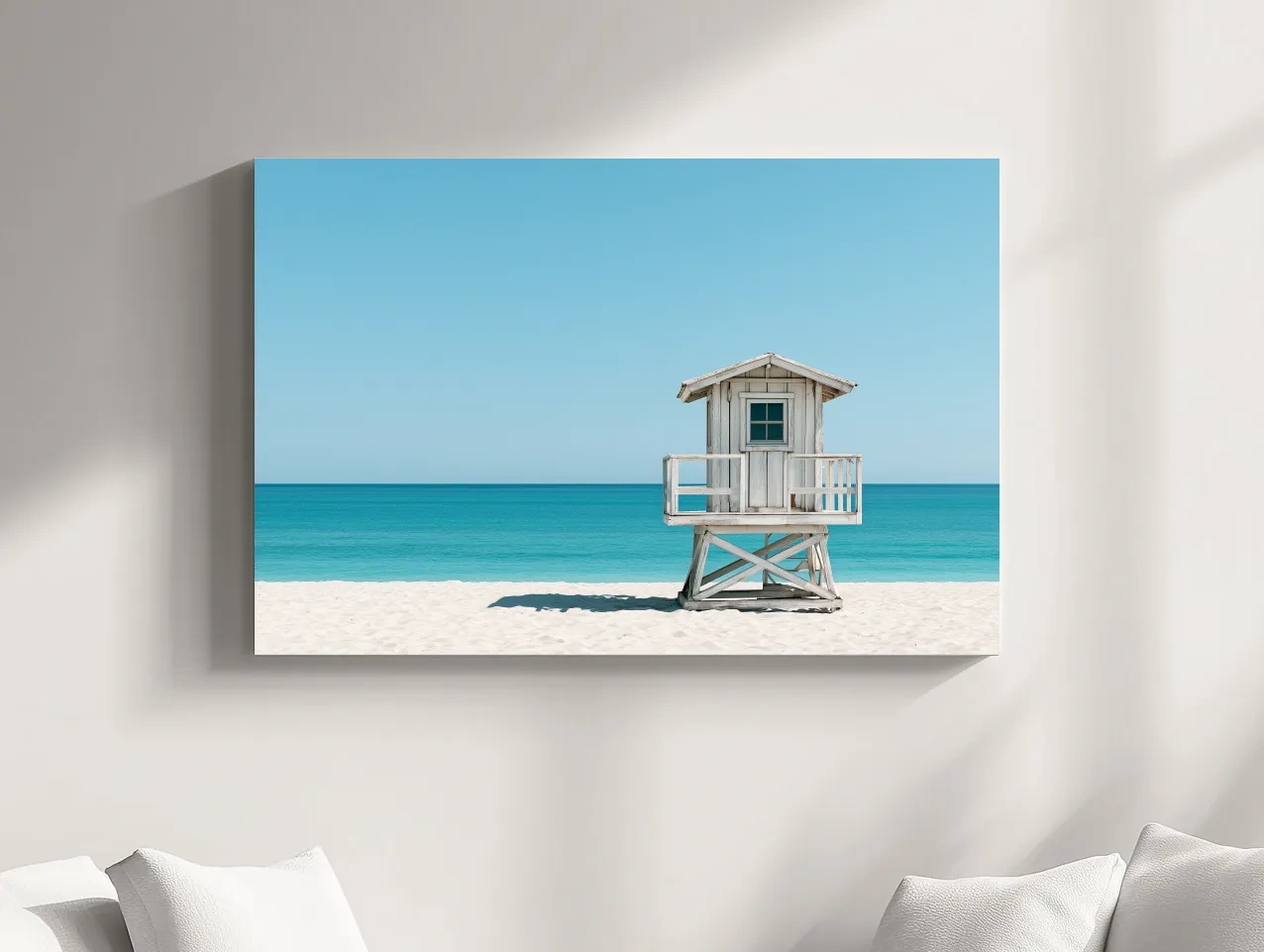 Minimalist Beach Lifeguard Tower - Hamptons Photographic Art