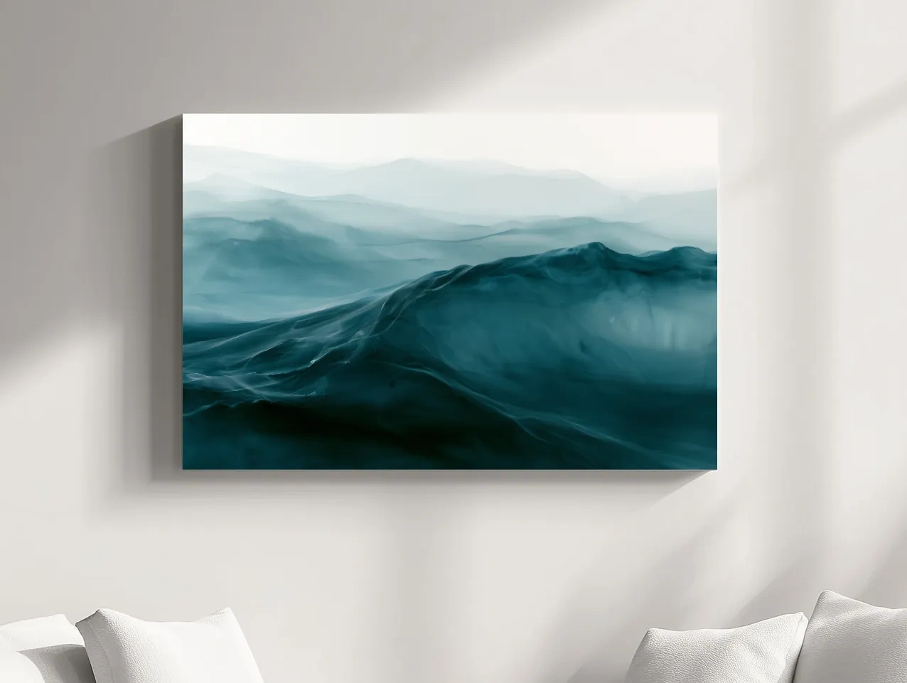 Moody Ocean Watercolour - Minimalist Abstract Wall Art