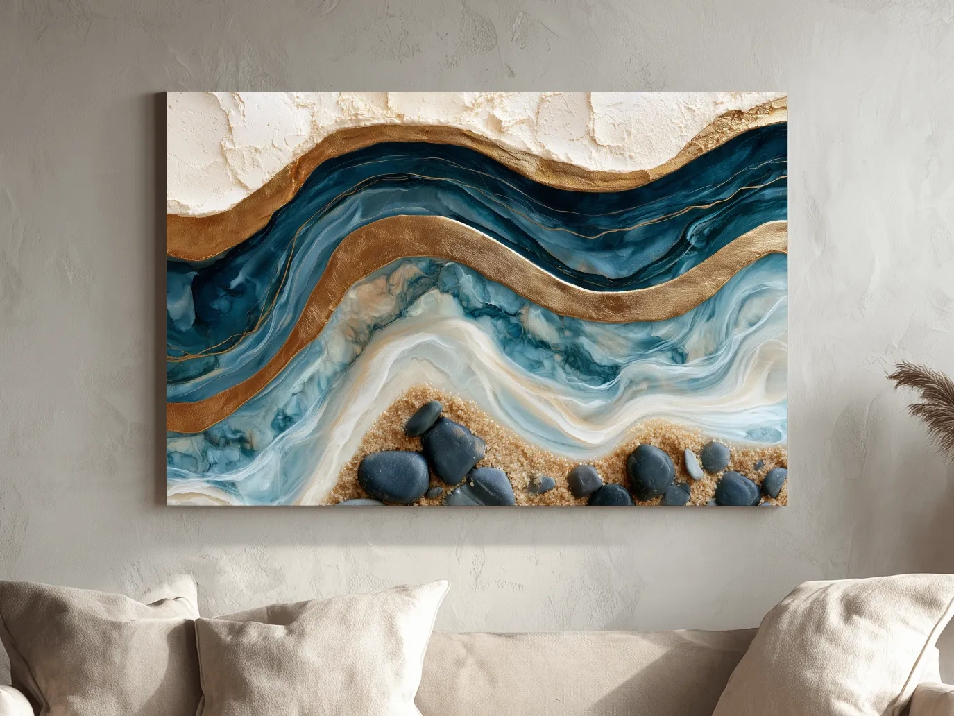 Surreal Coastal Geology - Abstract Stone Wall Art