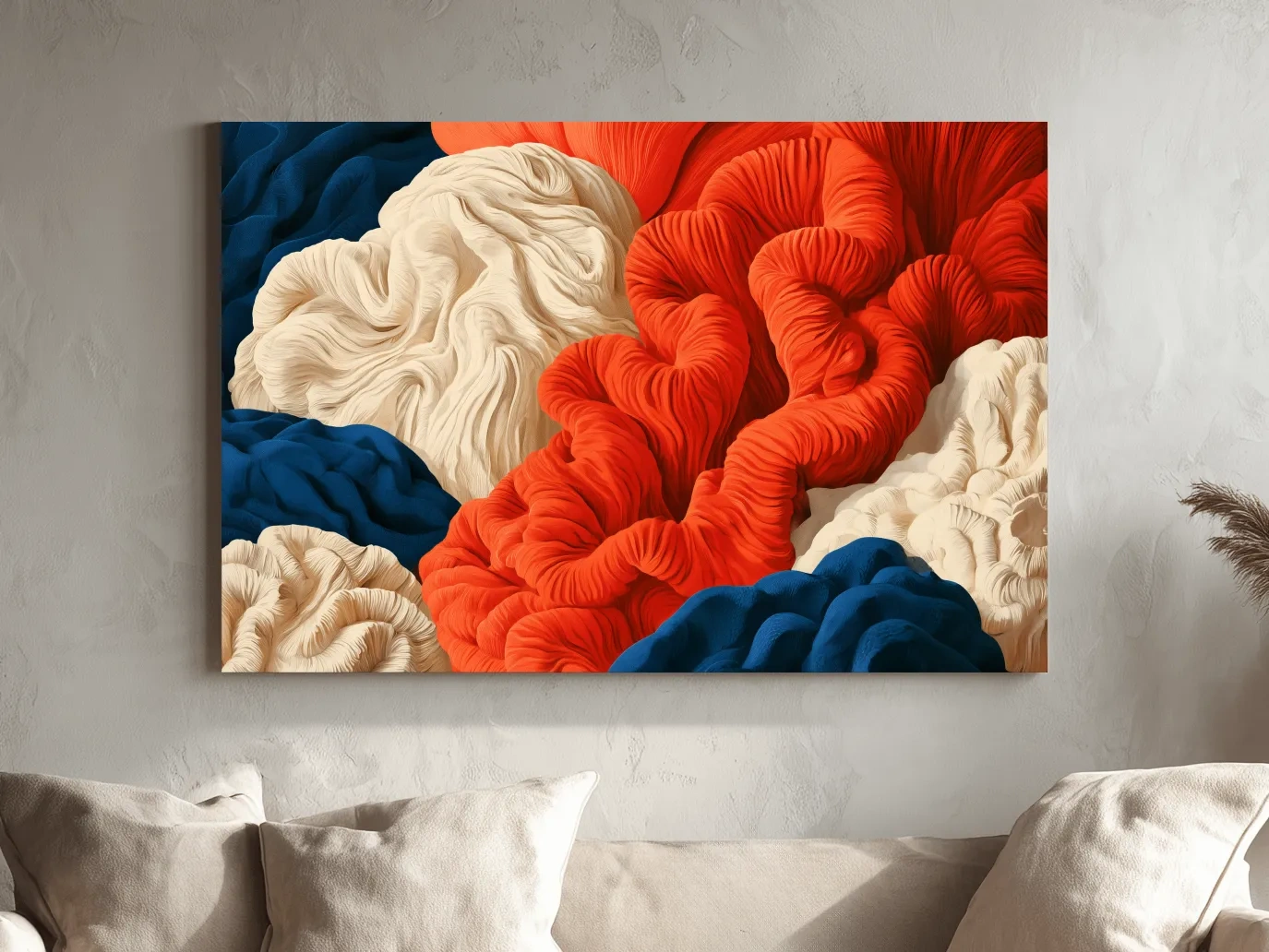 Abstract Coral Reef Vector Illustration - Organic Marine Wall Art