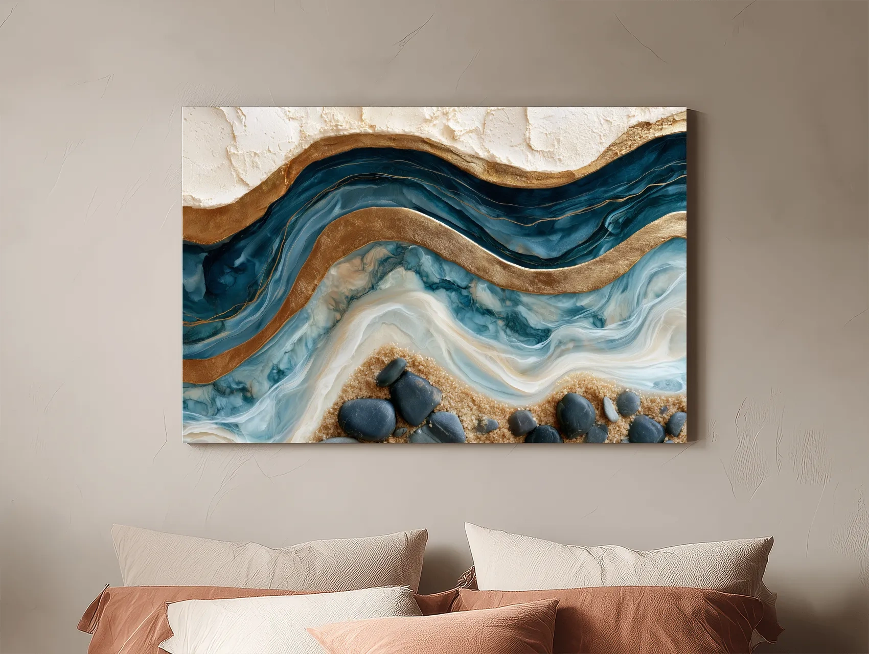 Surreal Coastal Geology - Abstract Stone Wall Art