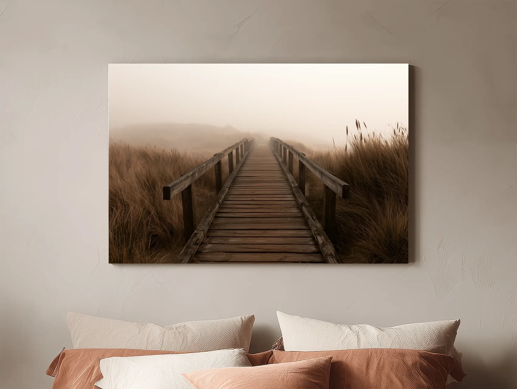 Misty Dune Boardwalk - Boho Beach Photographic Wall Art