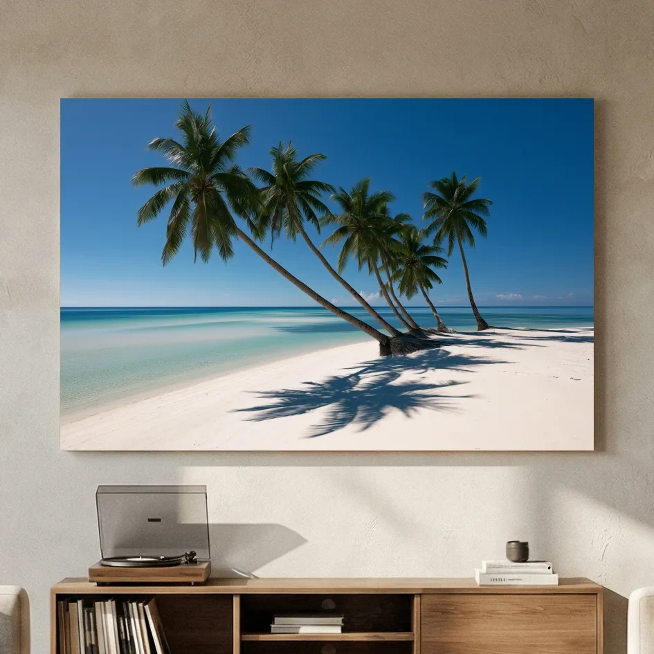 Tropical Palm Beach Paradise - Photographic Coastal Wall Art
