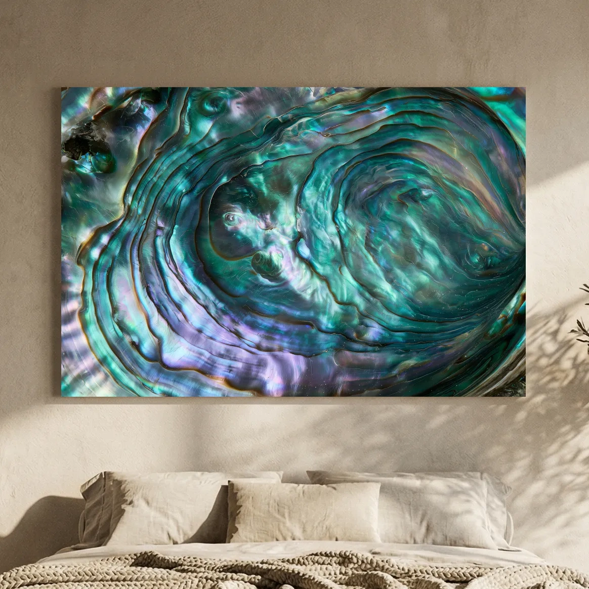 Iridescent Abalone Shell Macro - Natural Photographic Wall Art