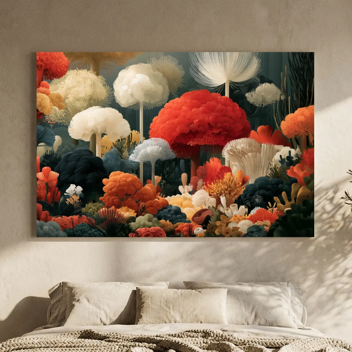 Surreal Coral Reef Garden - Underwater Vector Illustration Art