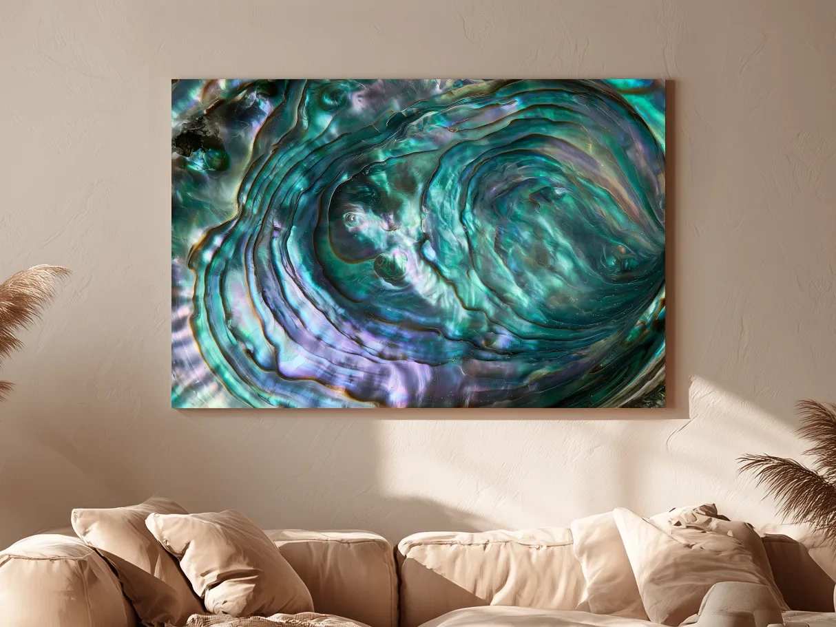 Iridescent Abalone Shell Macro - Natural Photographic Wall Art