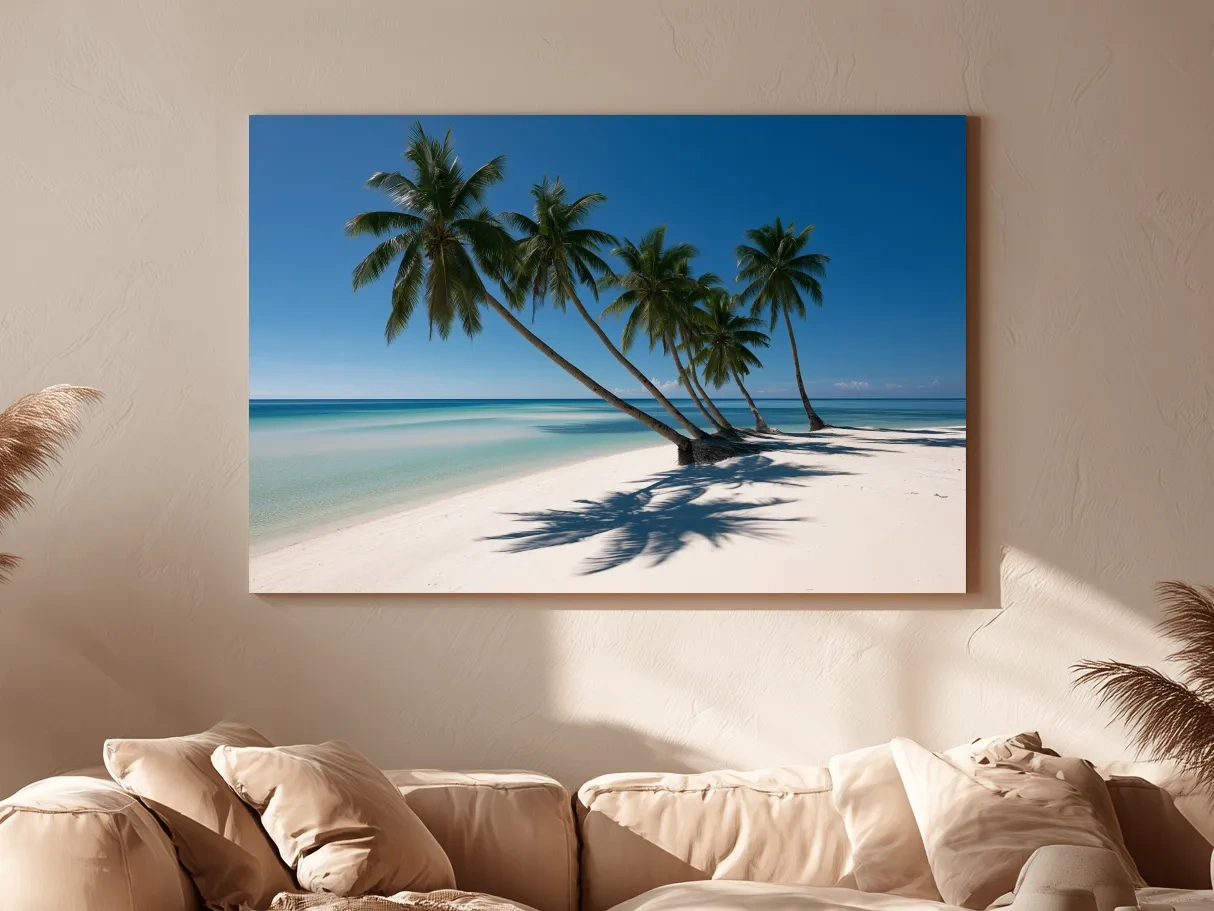 Tropical Palm Beach Paradise - Photographic Coastal Wall Art