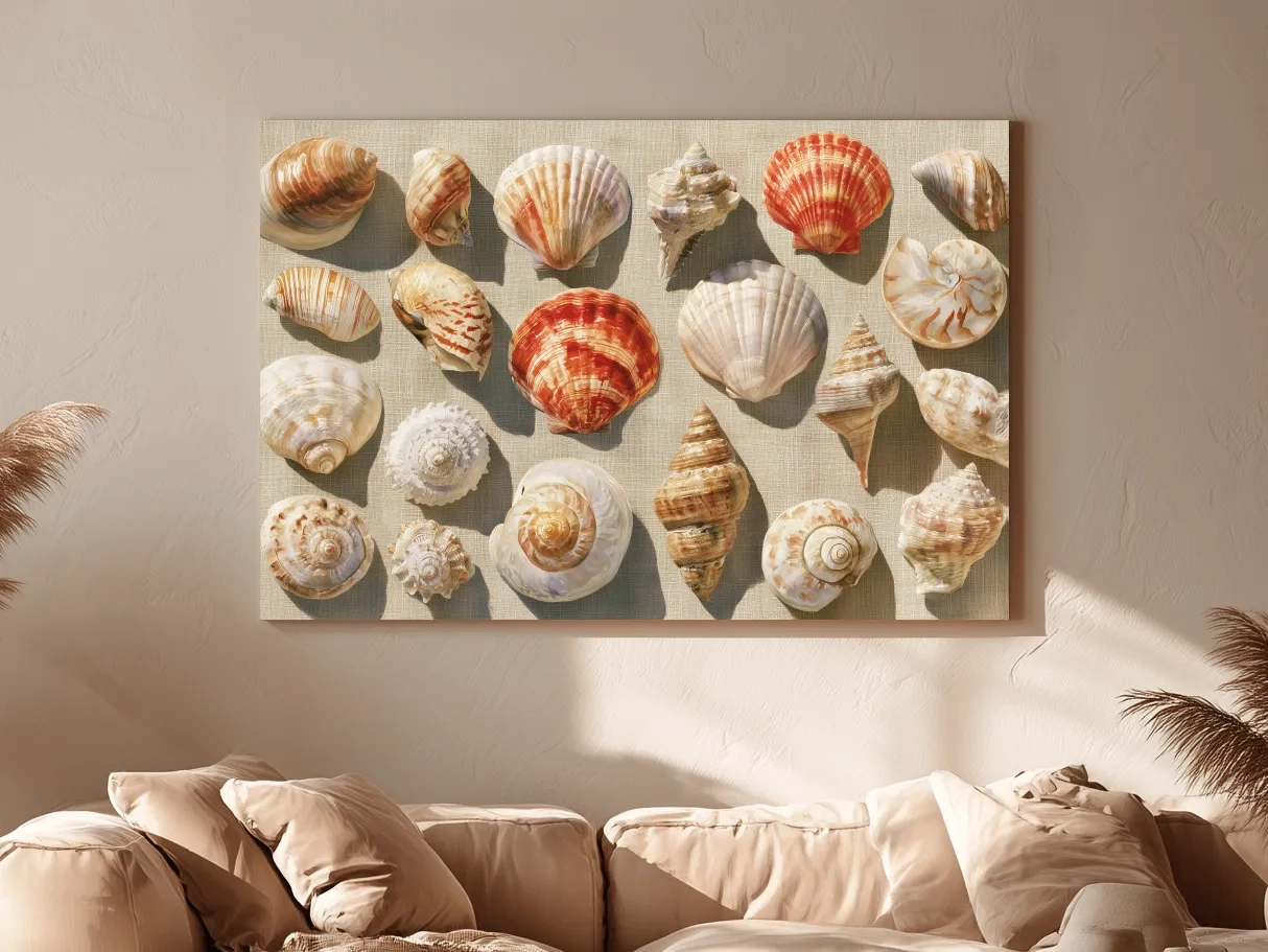 Vintage Seashell Collection  - Coastal Wall Art