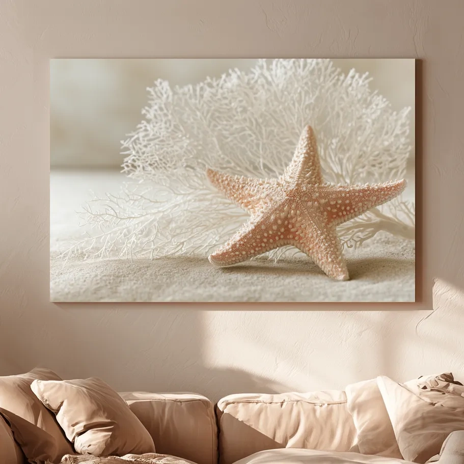 Minimalist Starfish Still Life - Photographic Marine Life Wall Art