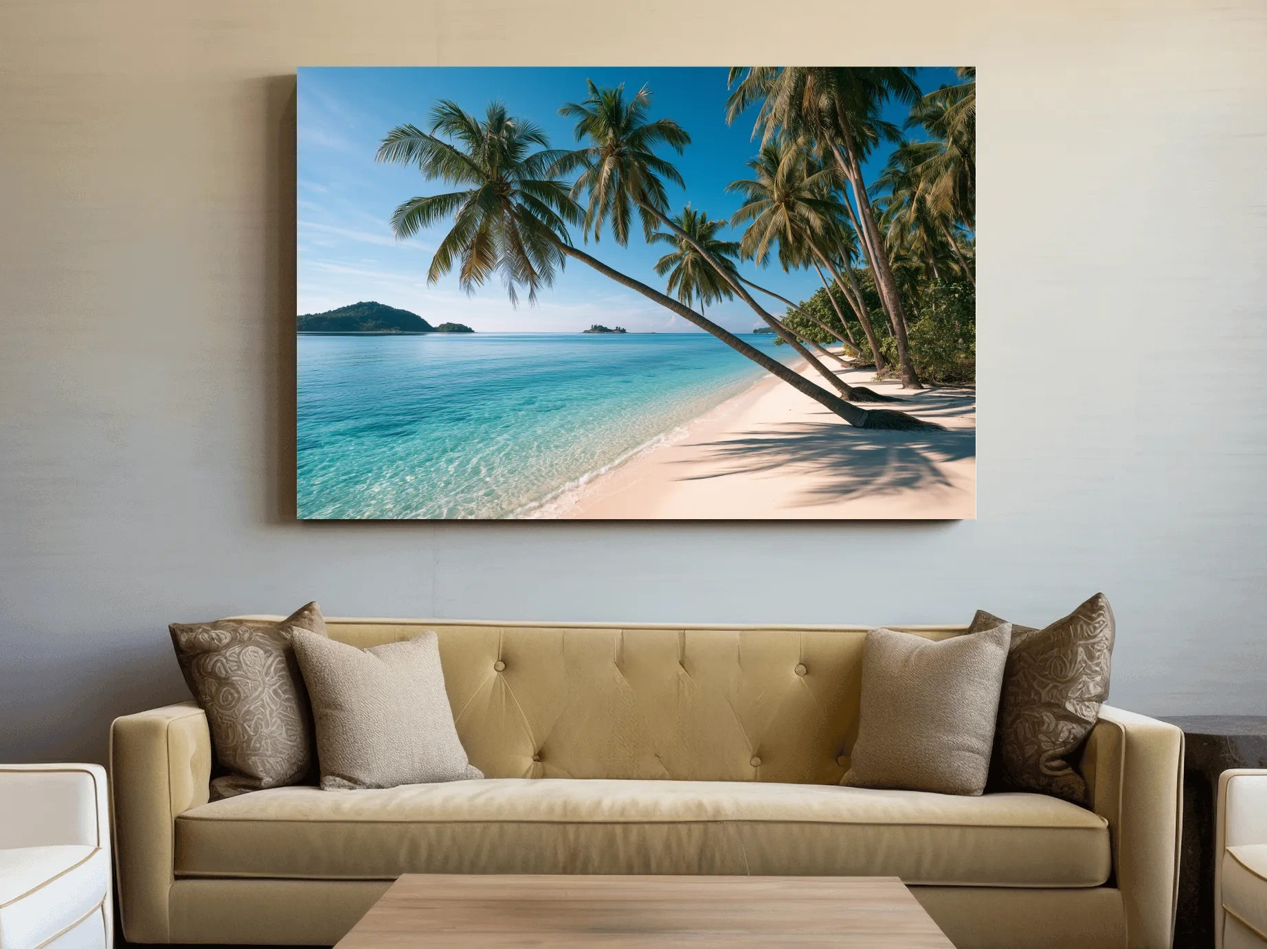 Tropical Palm Beach Paradise - Photographic Coastal Wall Art