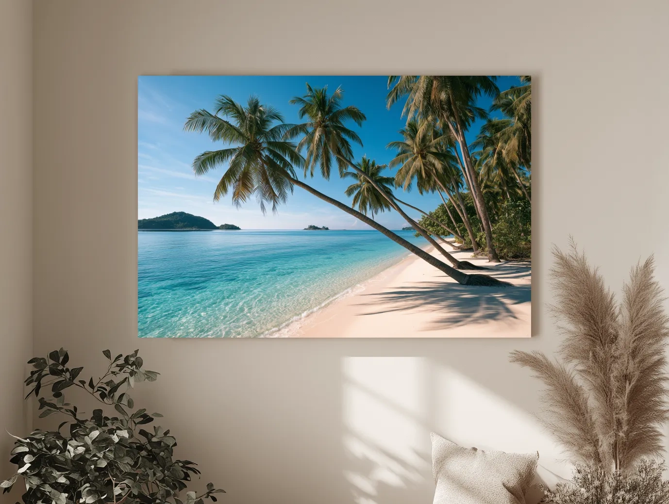 Tropical Palm Beach Paradise - Photographic Coastal Wall Art