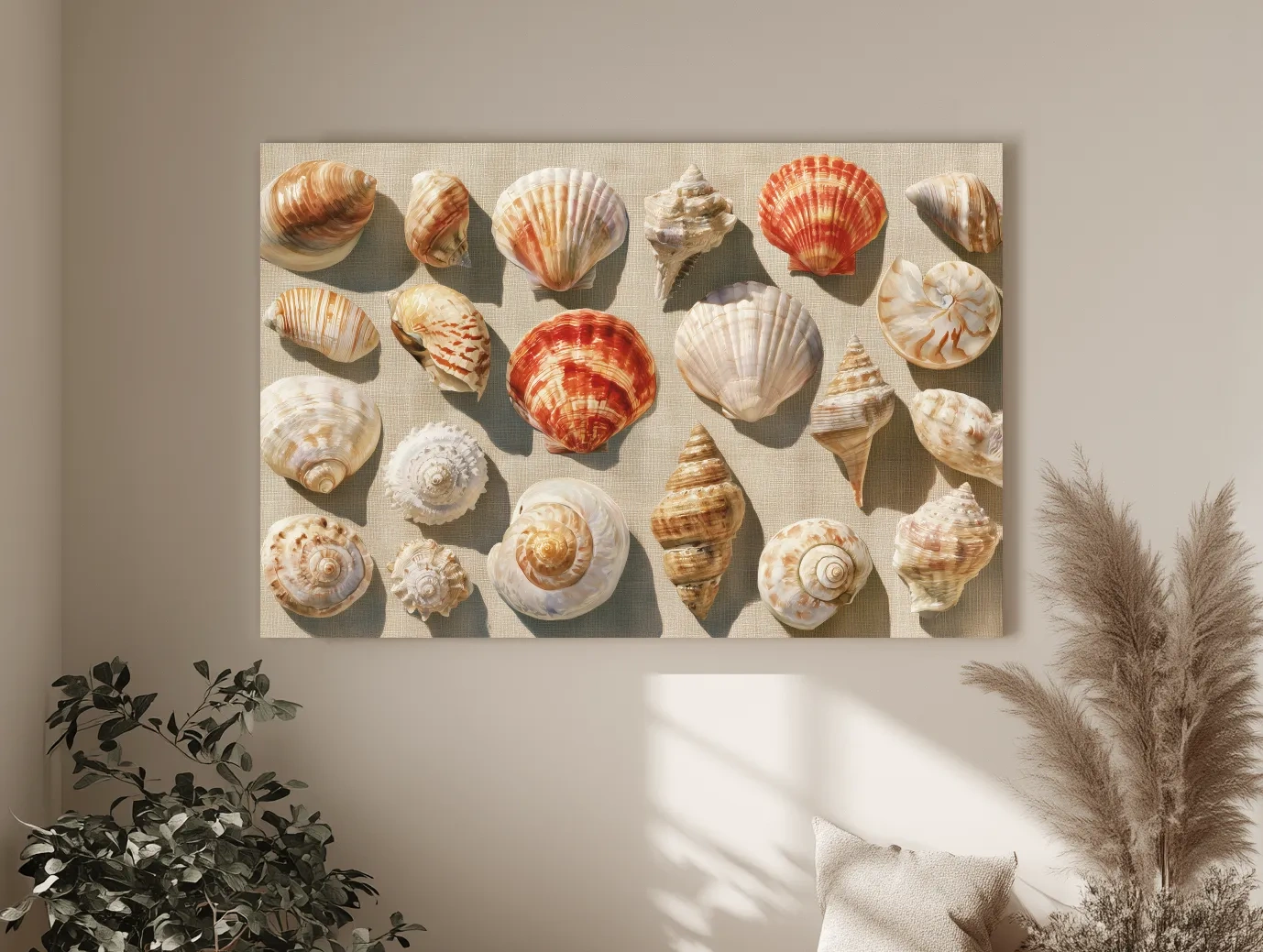 Vintage Seashell Collection  - Coastal Wall Art