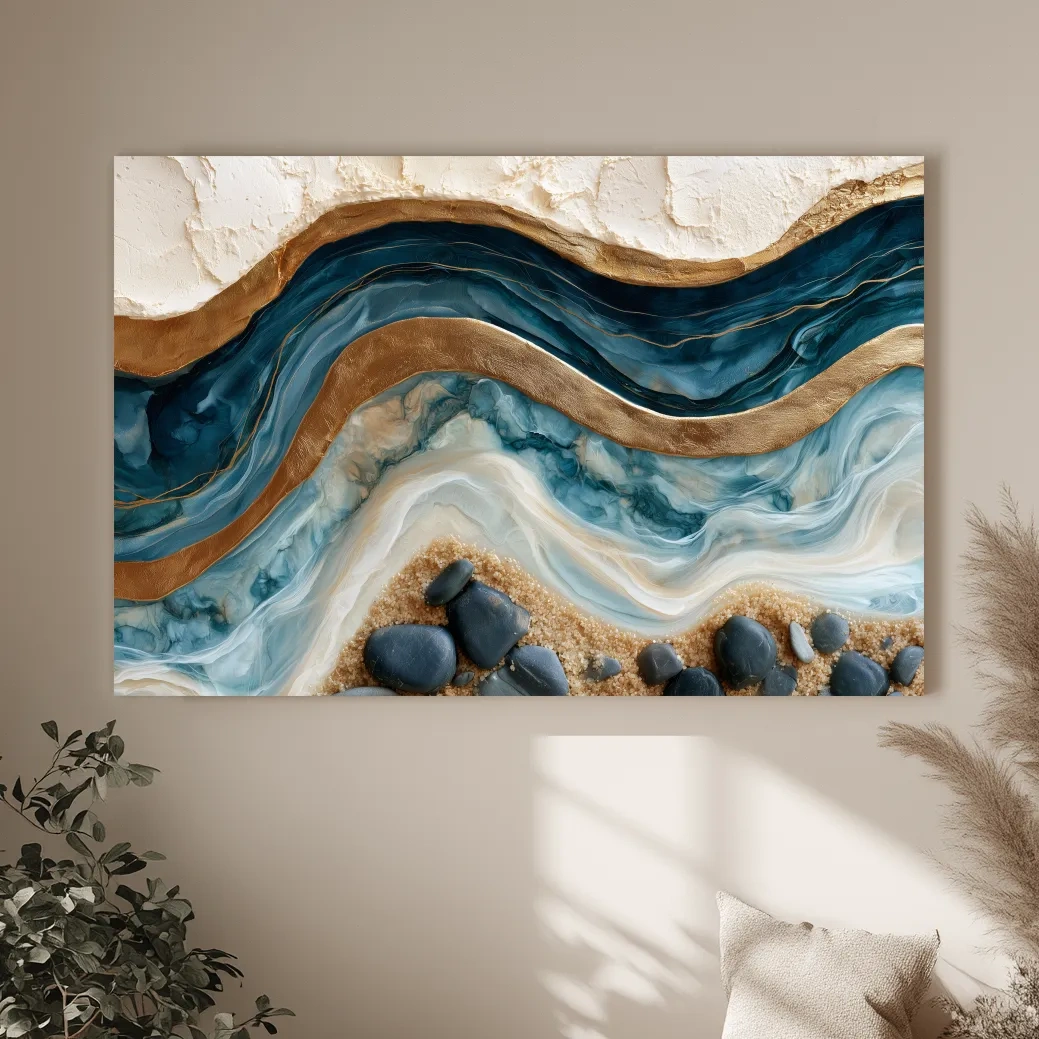Surreal Coastal Geology - Abstract Stone Wall Art