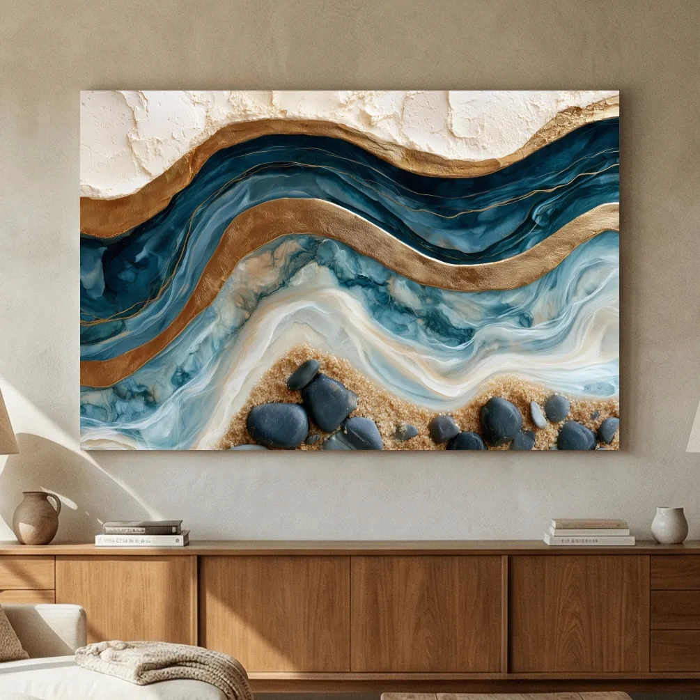 Surreal Coastal Geology - Abstract Stone Wall Art