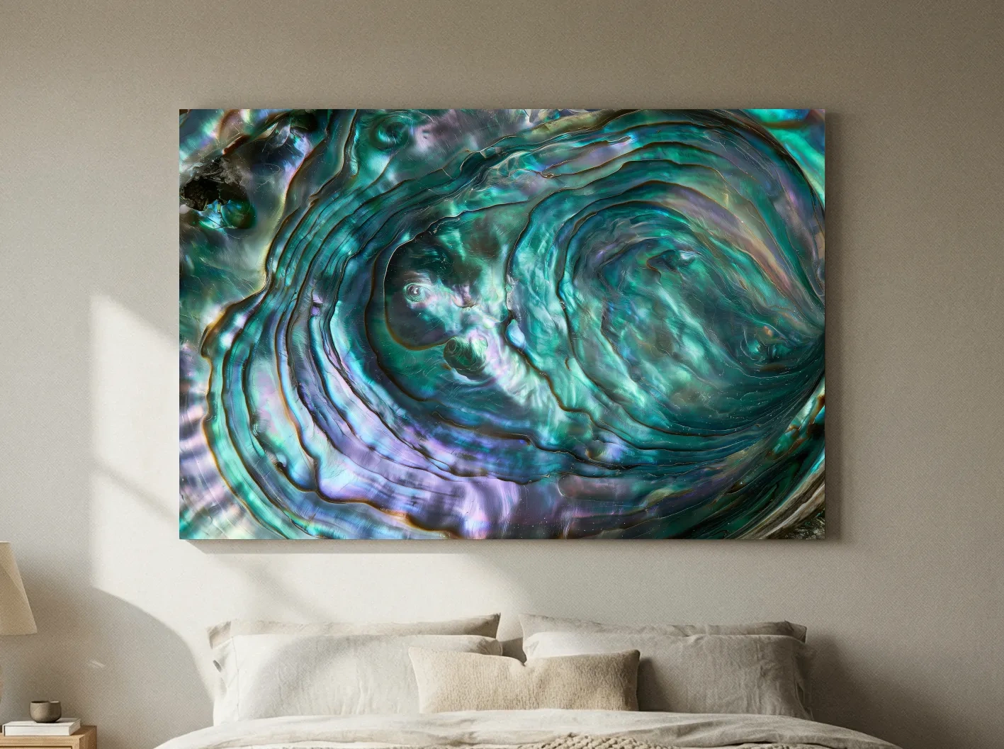 Iridescent Abalone Shell Macro - Natural Photographic Wall Art