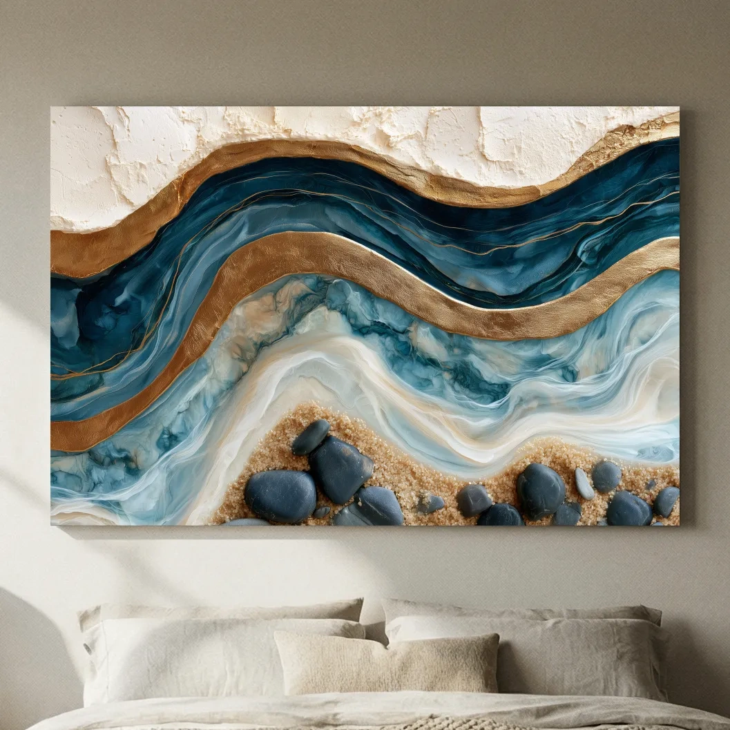 Surreal Coastal Geology - Abstract Stone Wall Art