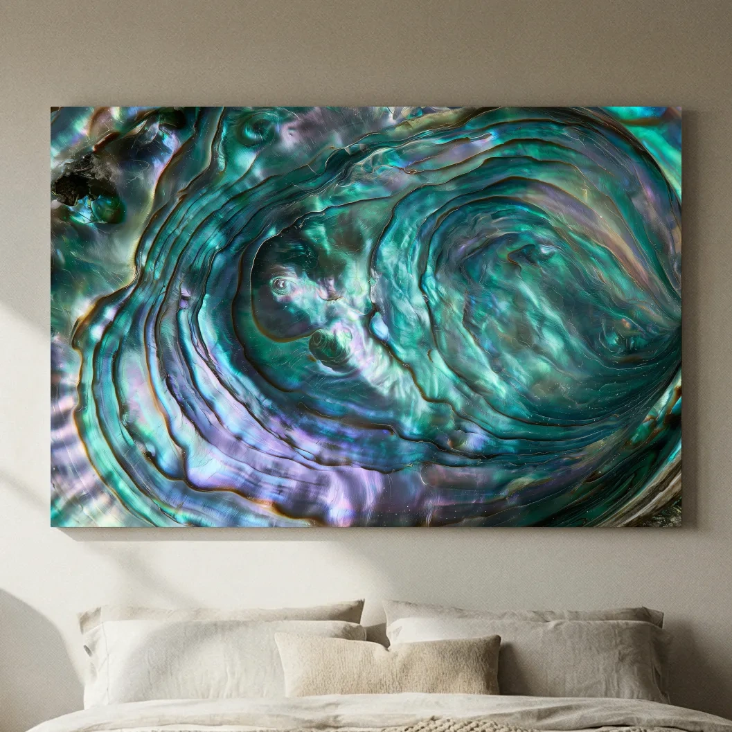 Iridescent Abalone Shell Macro - Natural Photographic Wall Art