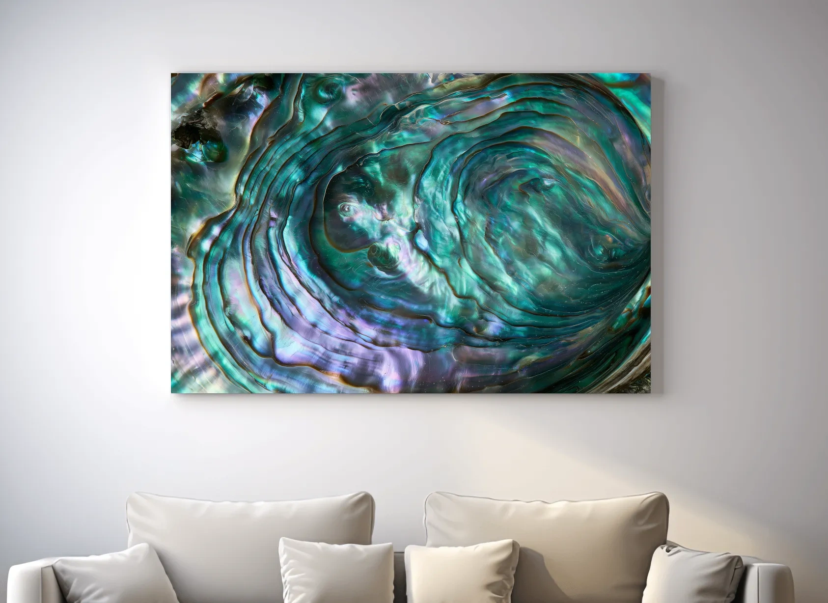 Iridescent Abalone Shell Macro - Natural Photographic Wall Art