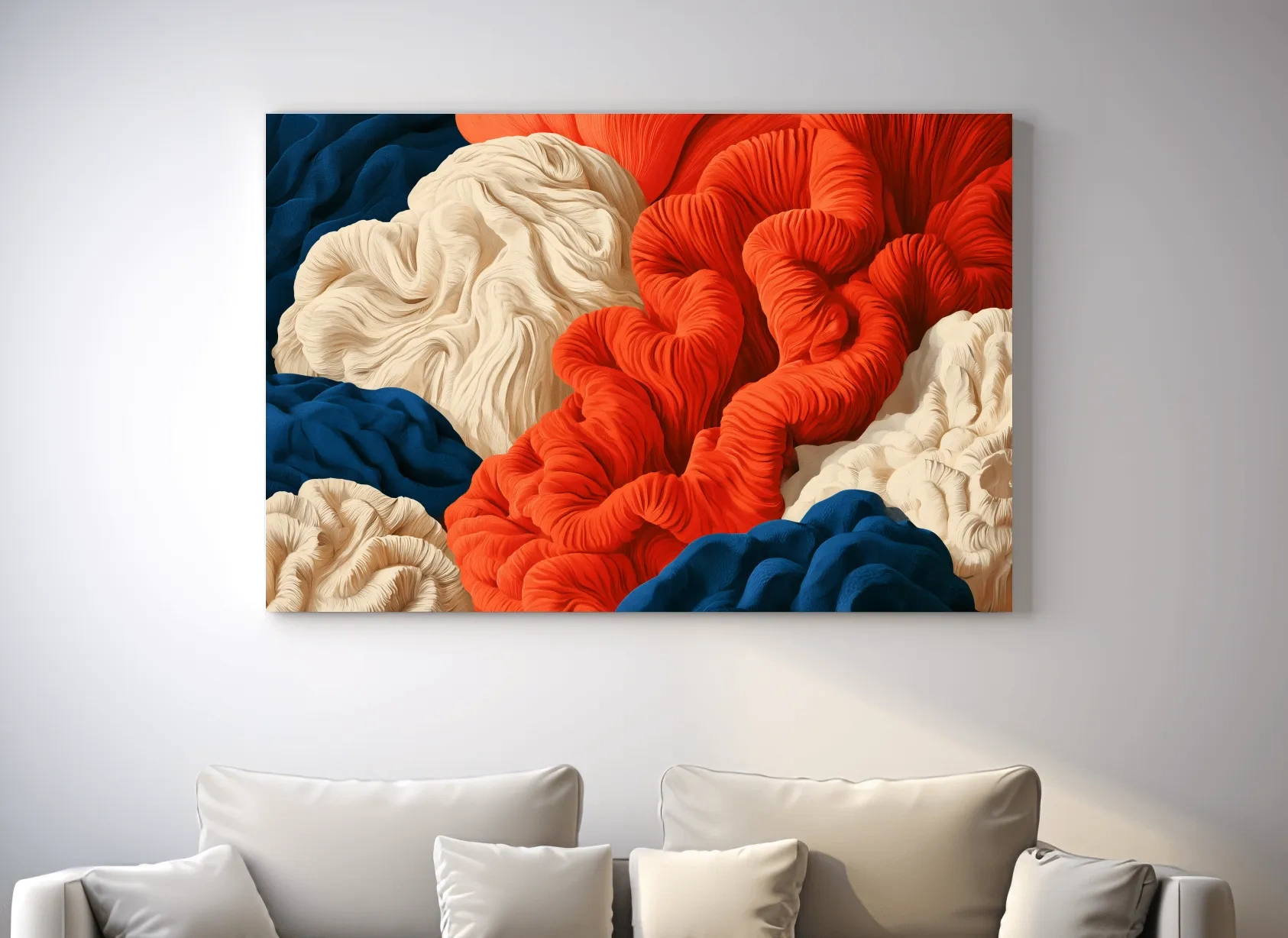Abstract Coral Reef Vector Illustration - Organic Marine Wall Art