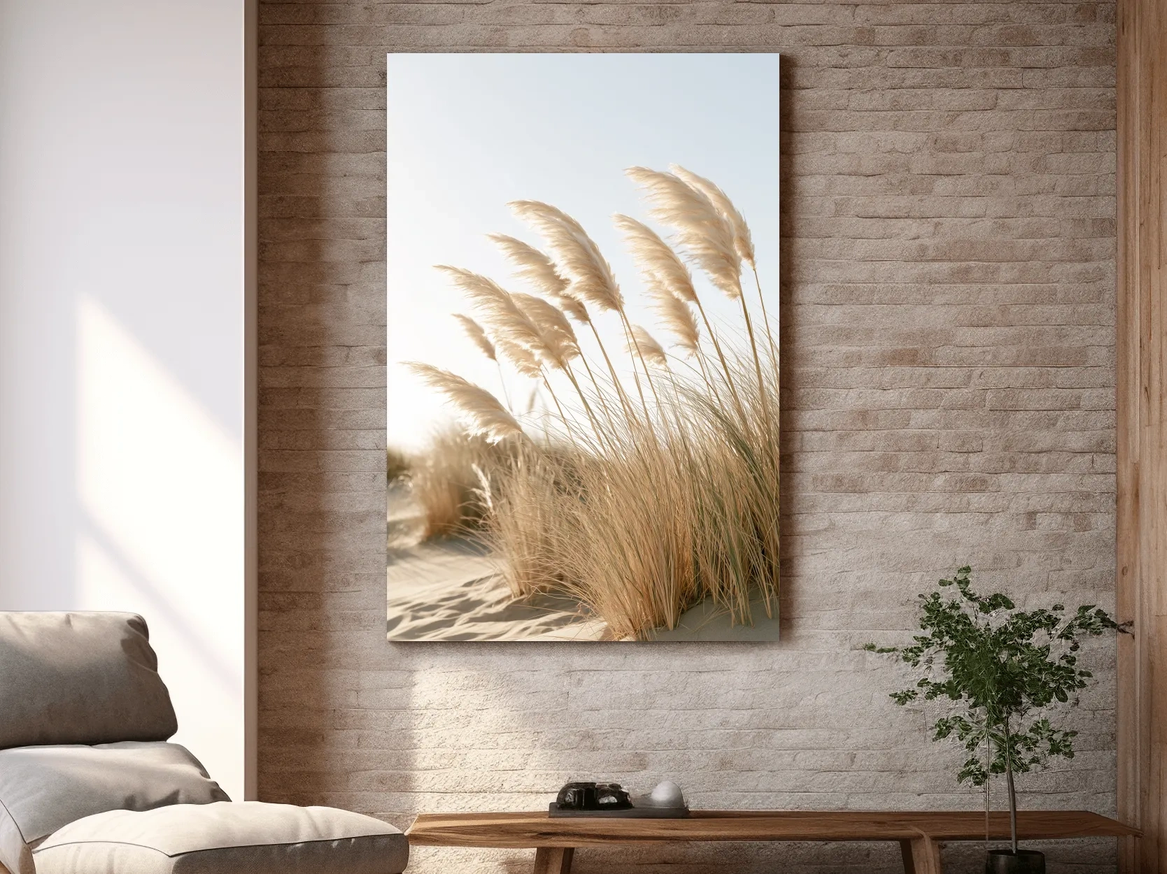 Boho Pampas Grass Dunes - Photographic Botanical Wall Art