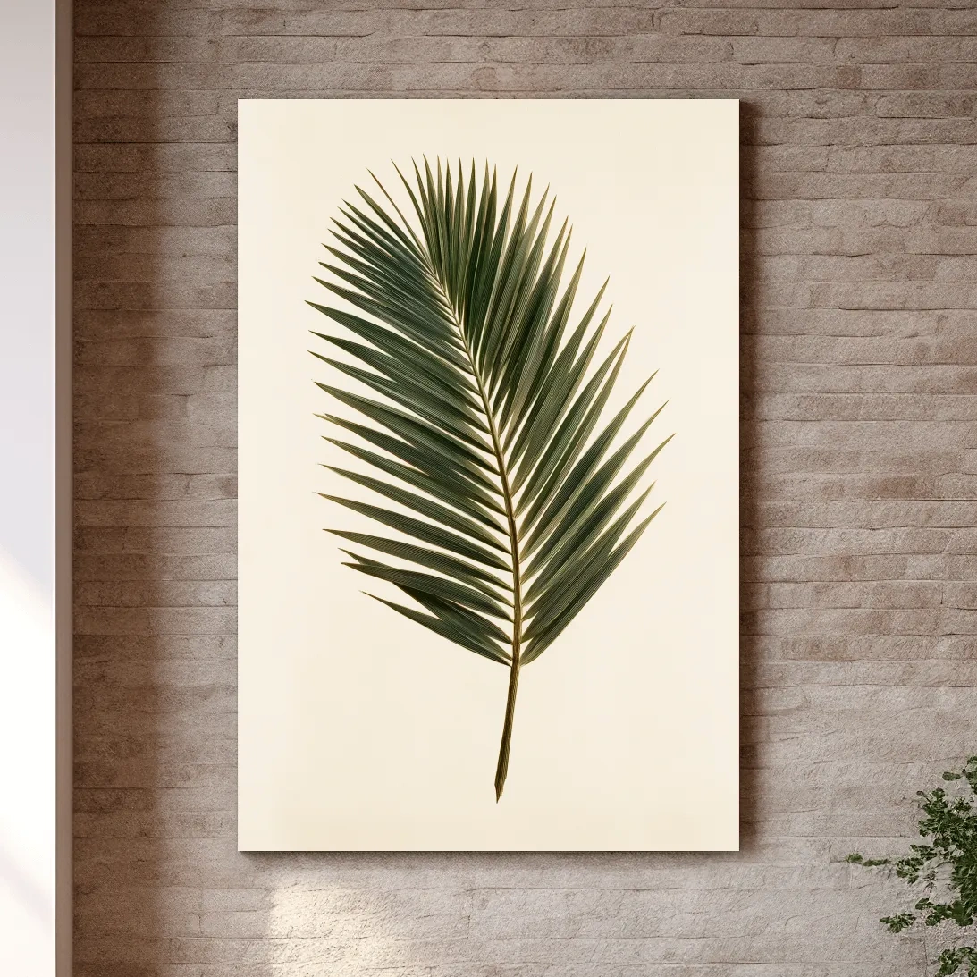Vintage Tropical Palm Frond Illustration - Botanical Wall Art
