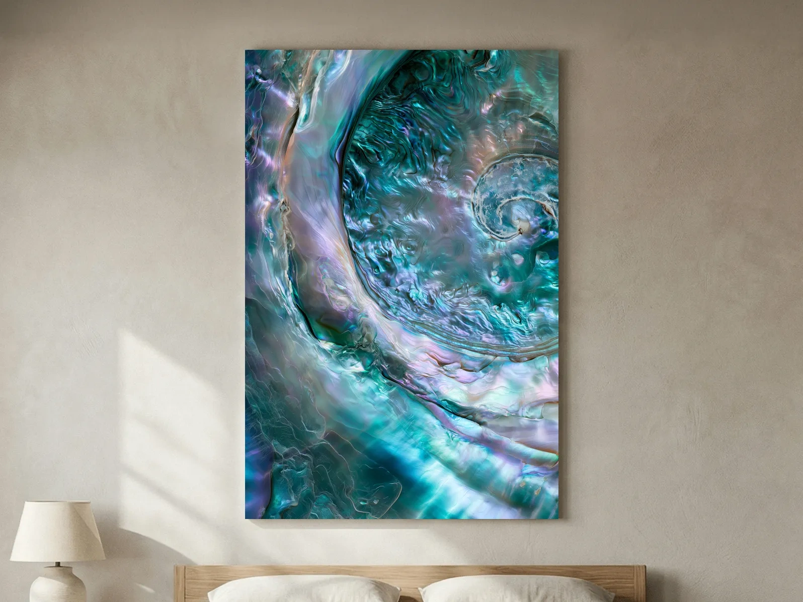 Iridescent Abalone Shell Abstract - Natural Organic Wall Art
