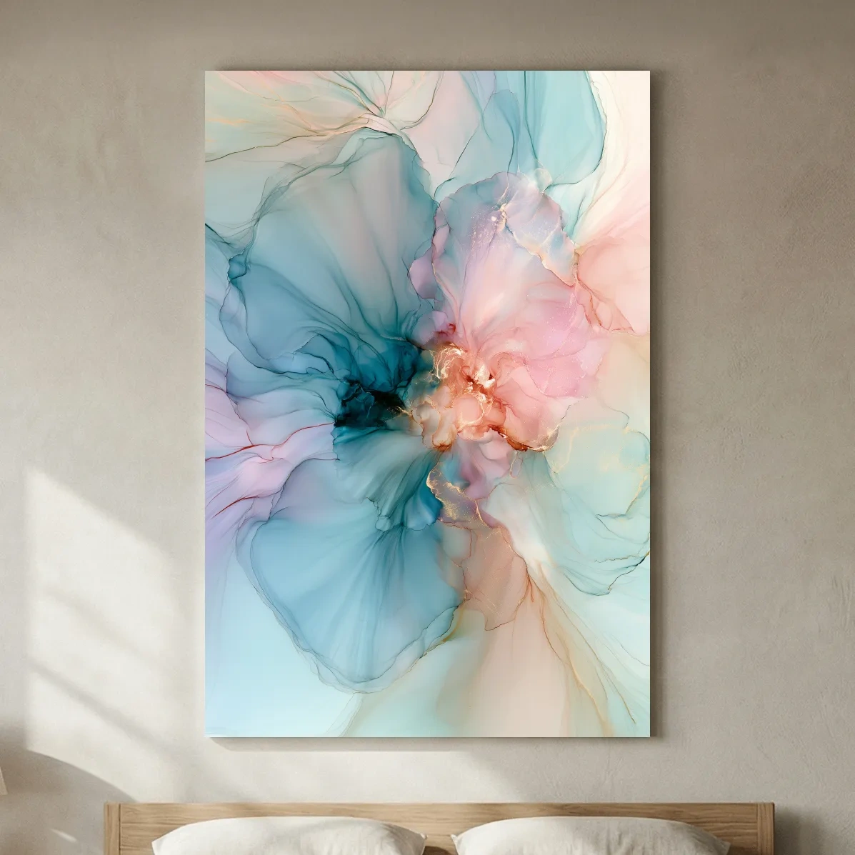 Abstract Alcohol Ink Coral Formation - Coastal Wall Art