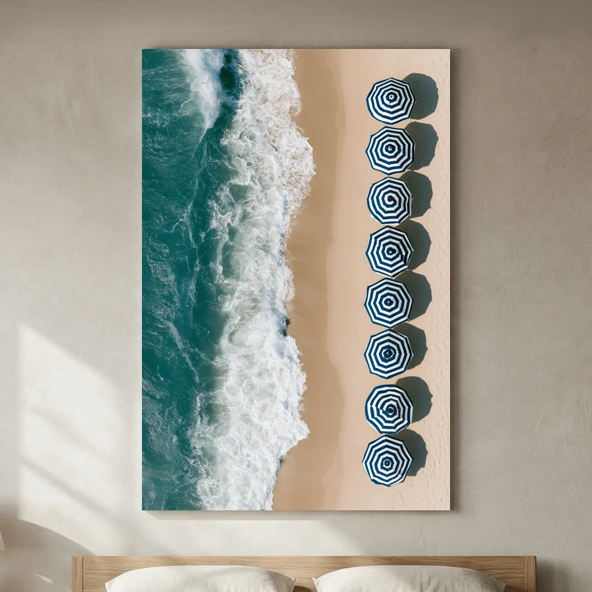 Aerial Beach Umbrellas - Photographic Art