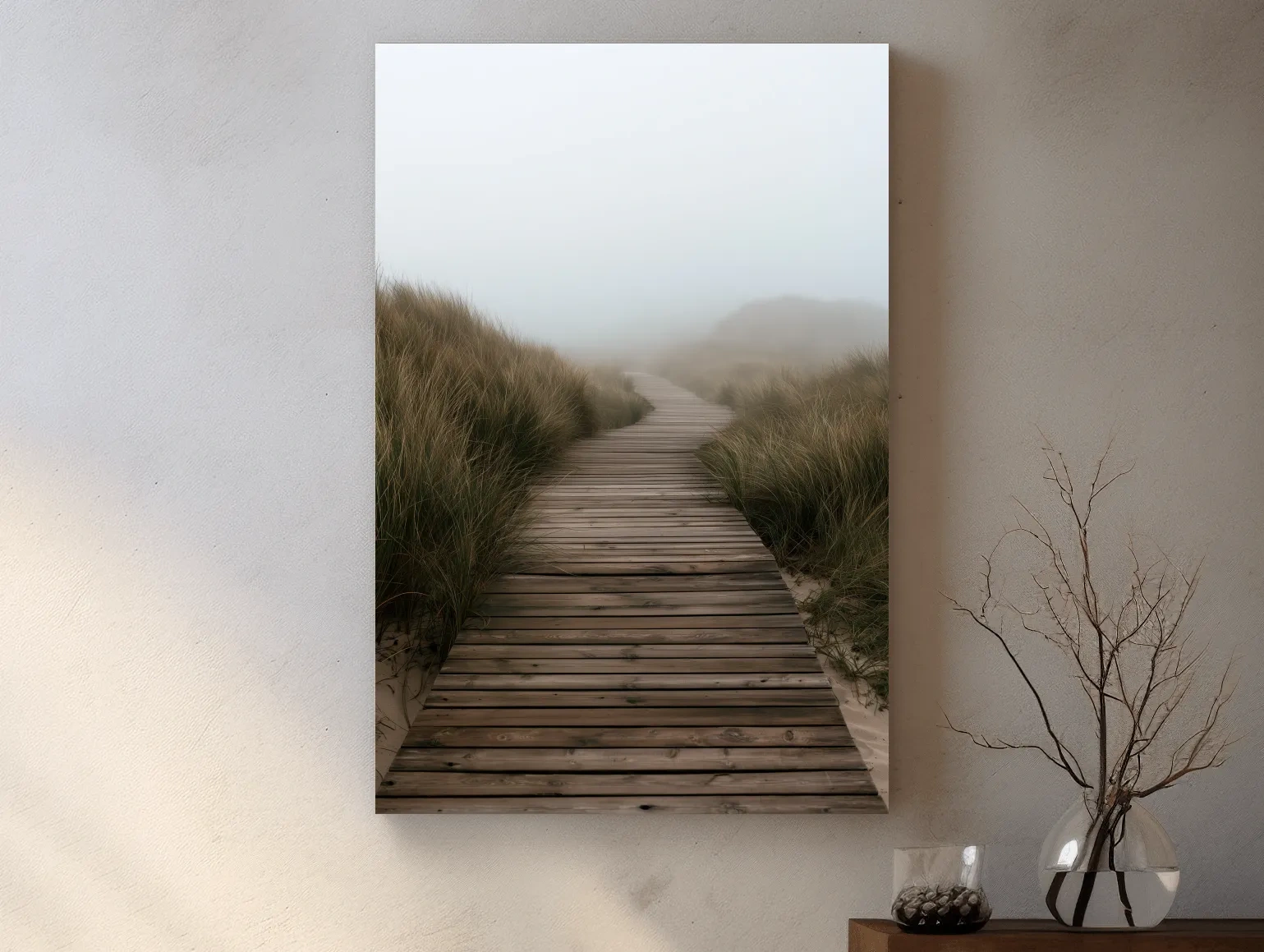Misty Dune Boardwalk - Boho Beach Photographic Wall Art