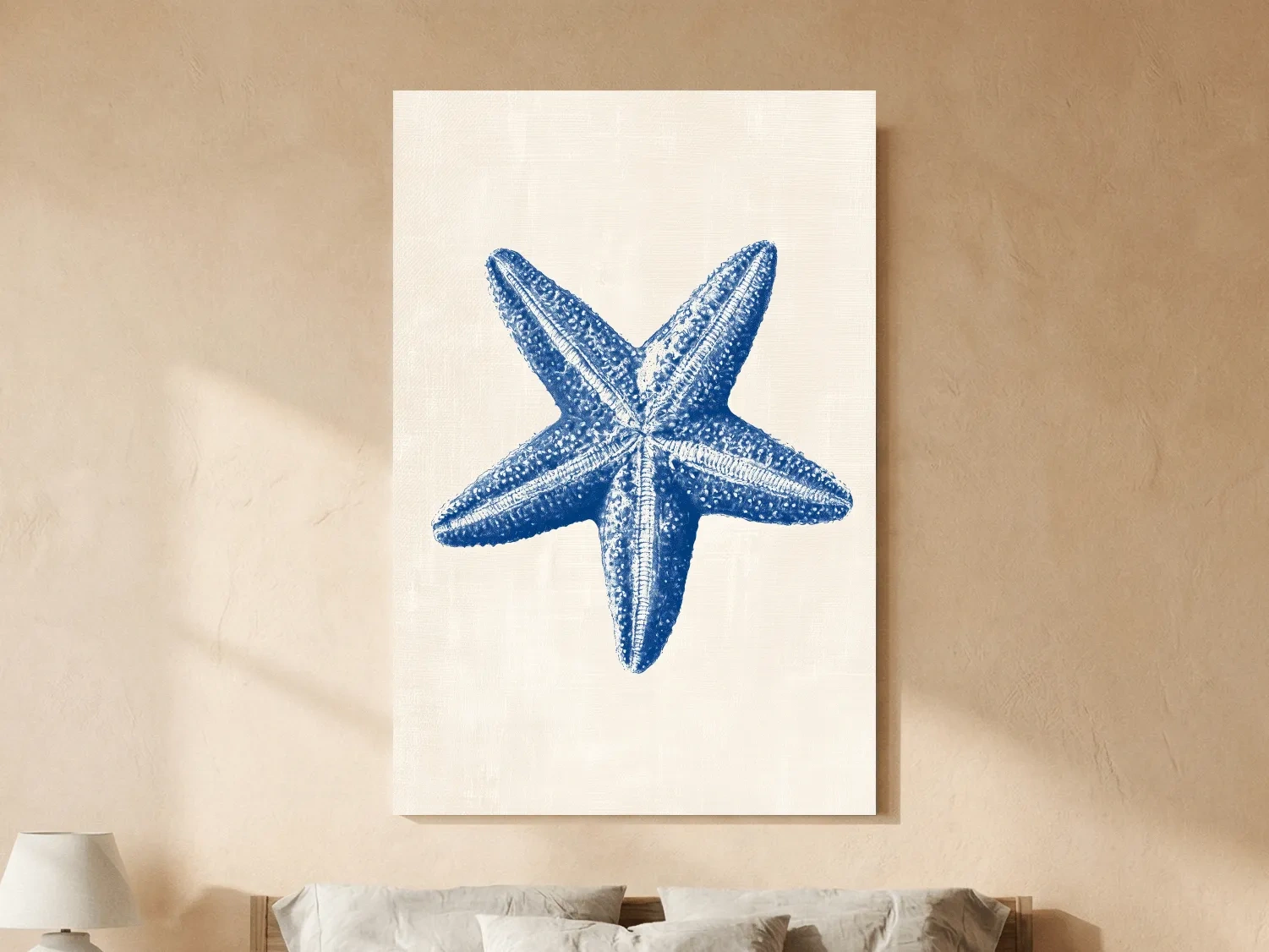 Hamptons Starfish Illustration - Minimalist Coastal Wall Art