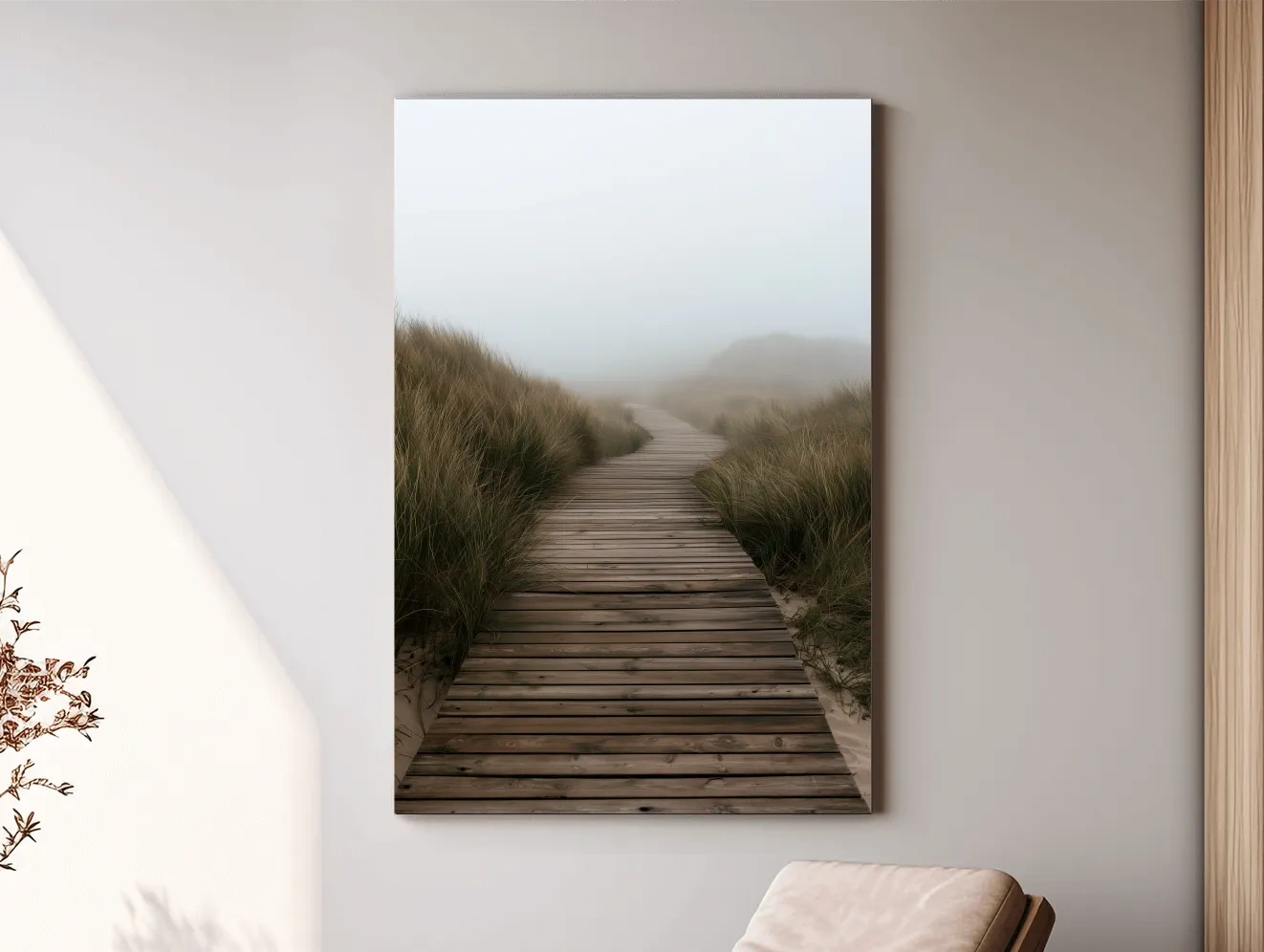 Misty Dune Boardwalk - Boho Beach Photographic Wall Art