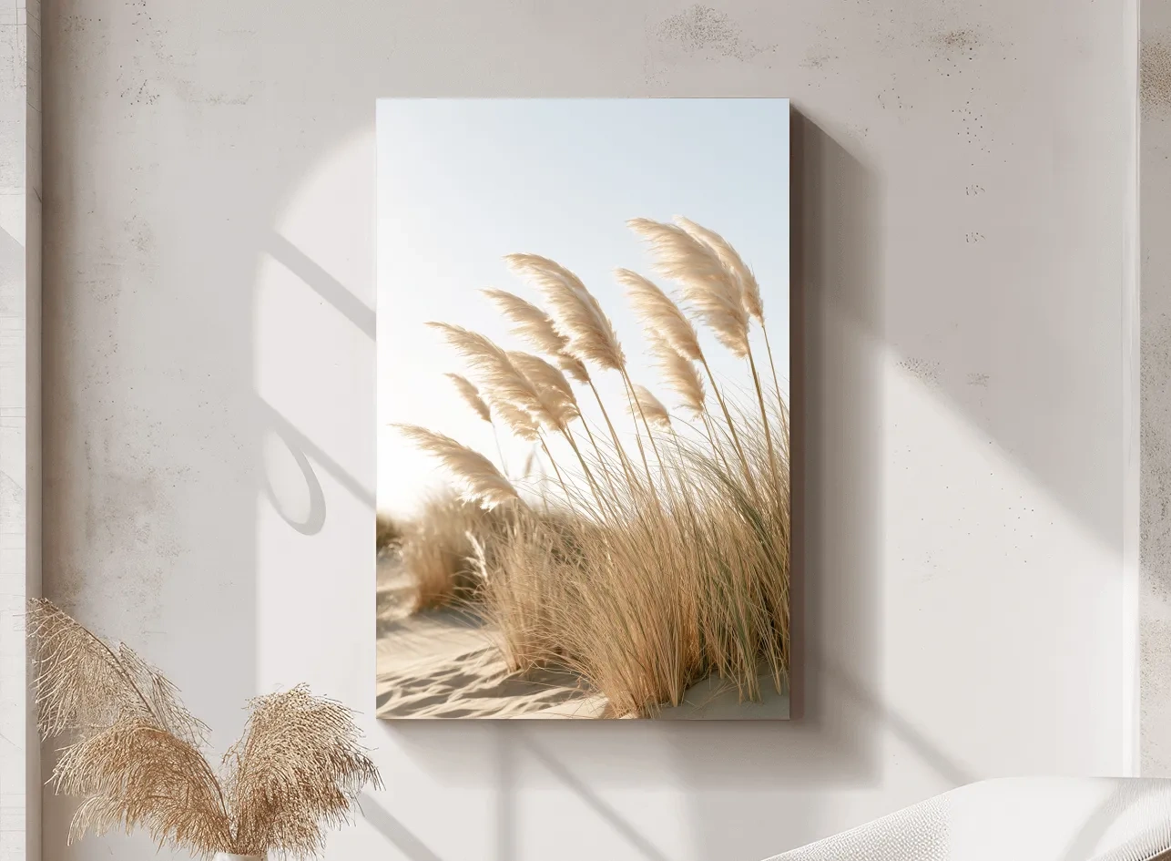 Boho Pampas Grass Dunes - Photographic Botanical Wall Art