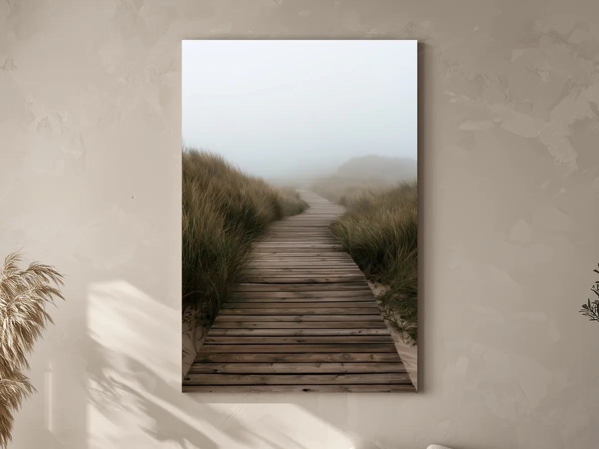 Misty Dune Boardwalk - Boho Beach Photographic Wall Art