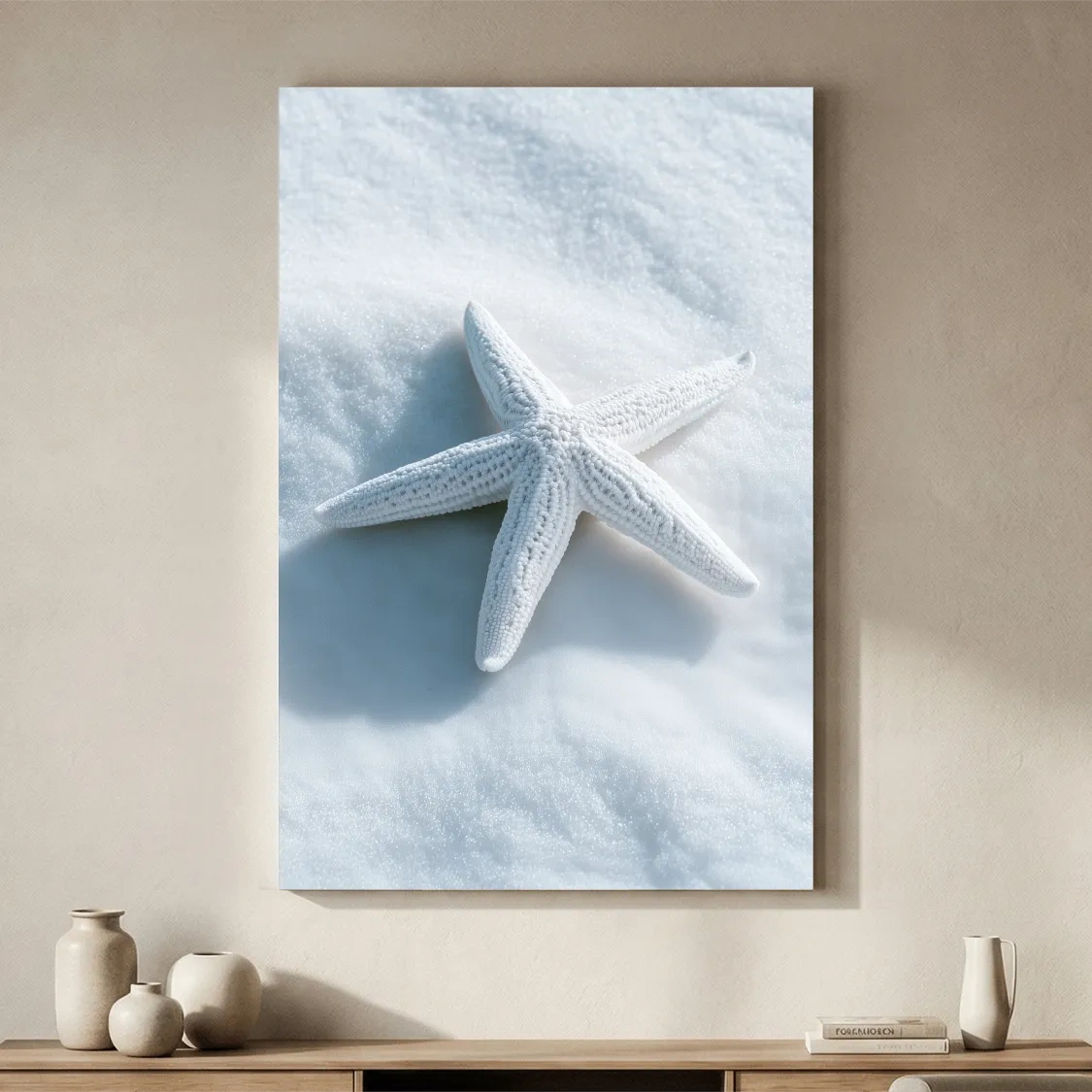 Minimalist Starfish Still Life - Hamptons Photographic Wall Art