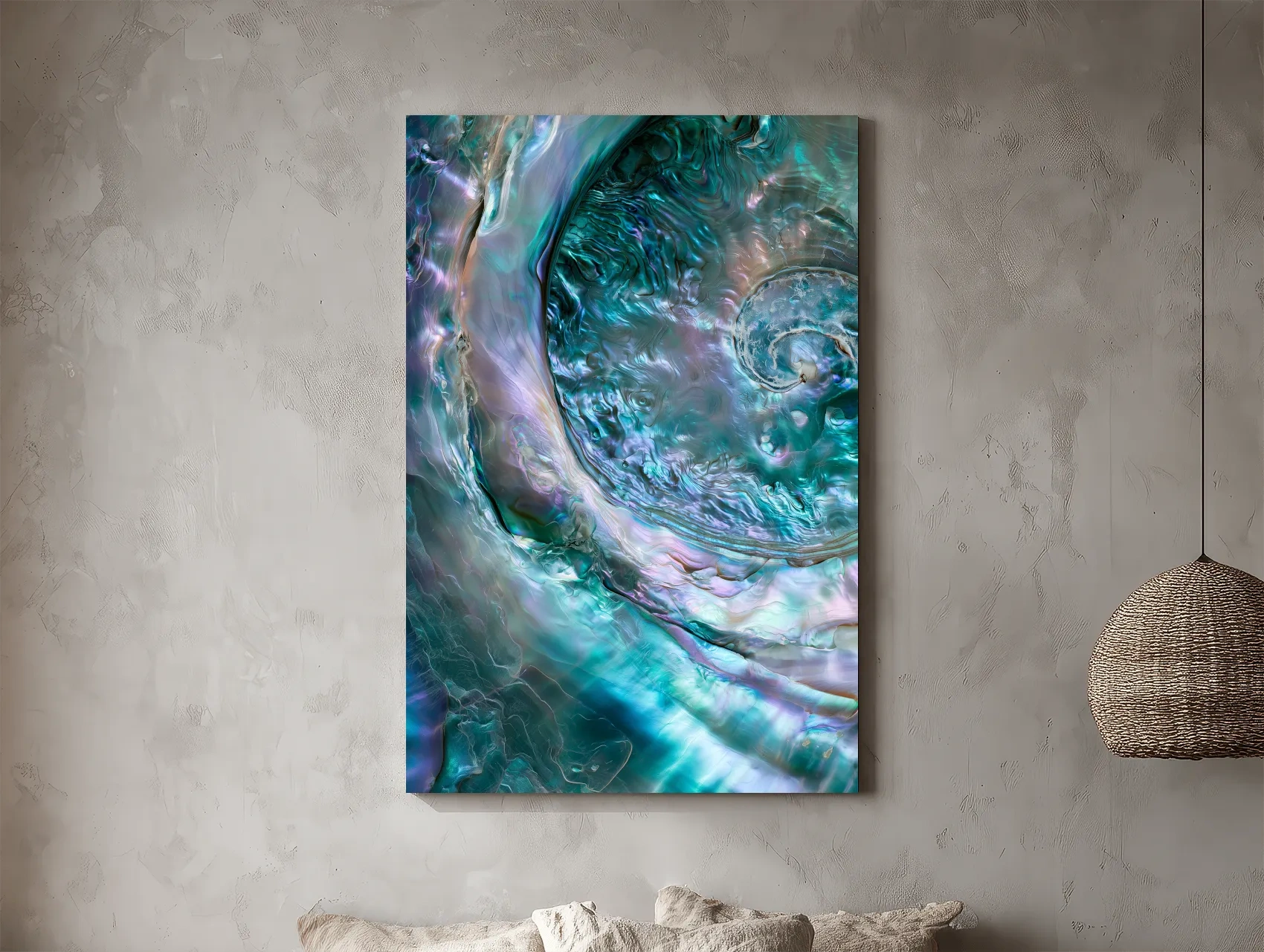 Iridescent Abalone Shell Abstract - Natural Organic Wall Art